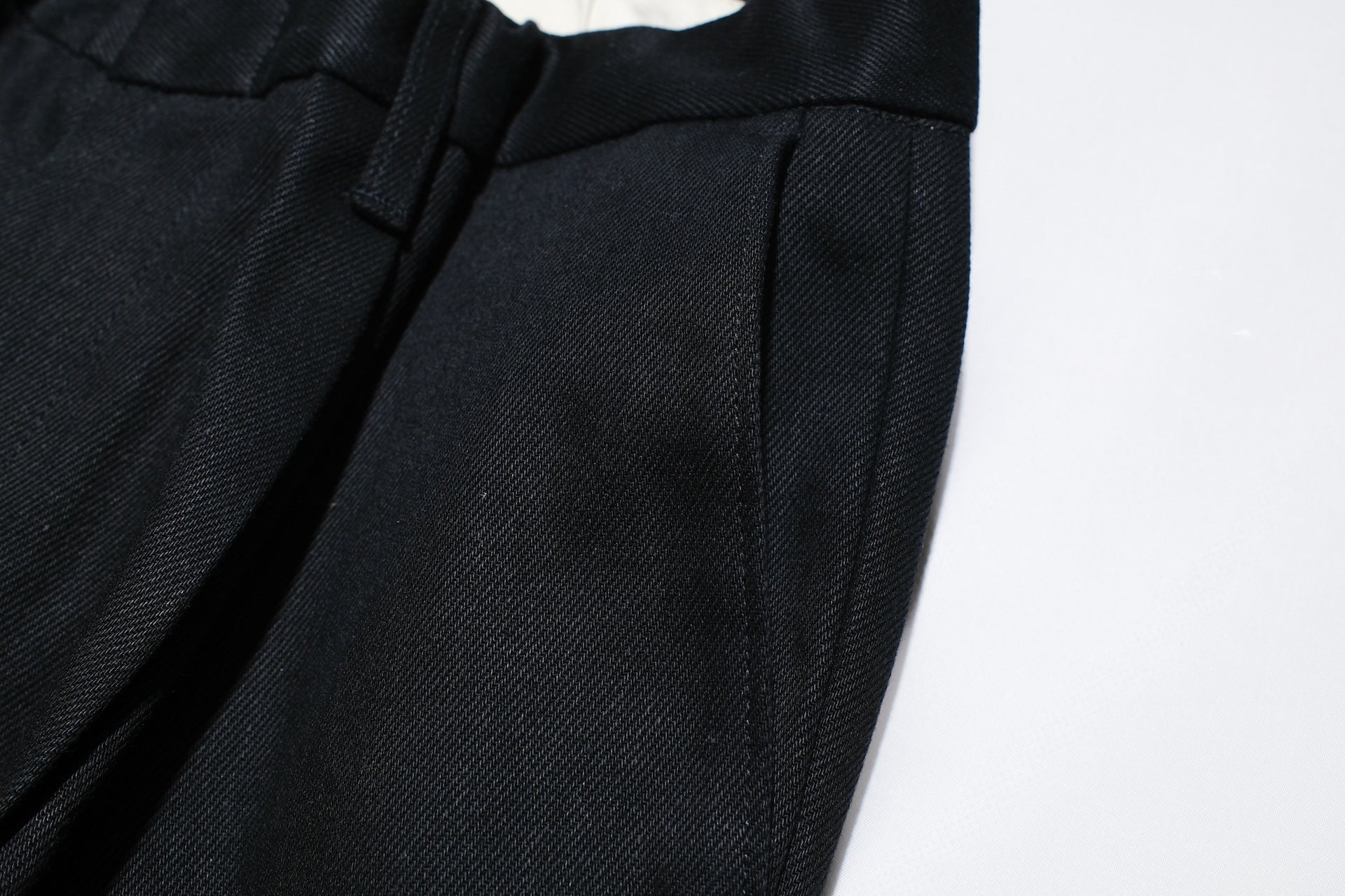 Sugar & Co. “Ivy Senior” 13.5oz Slim-fit Denim Trousers (Solid Black)