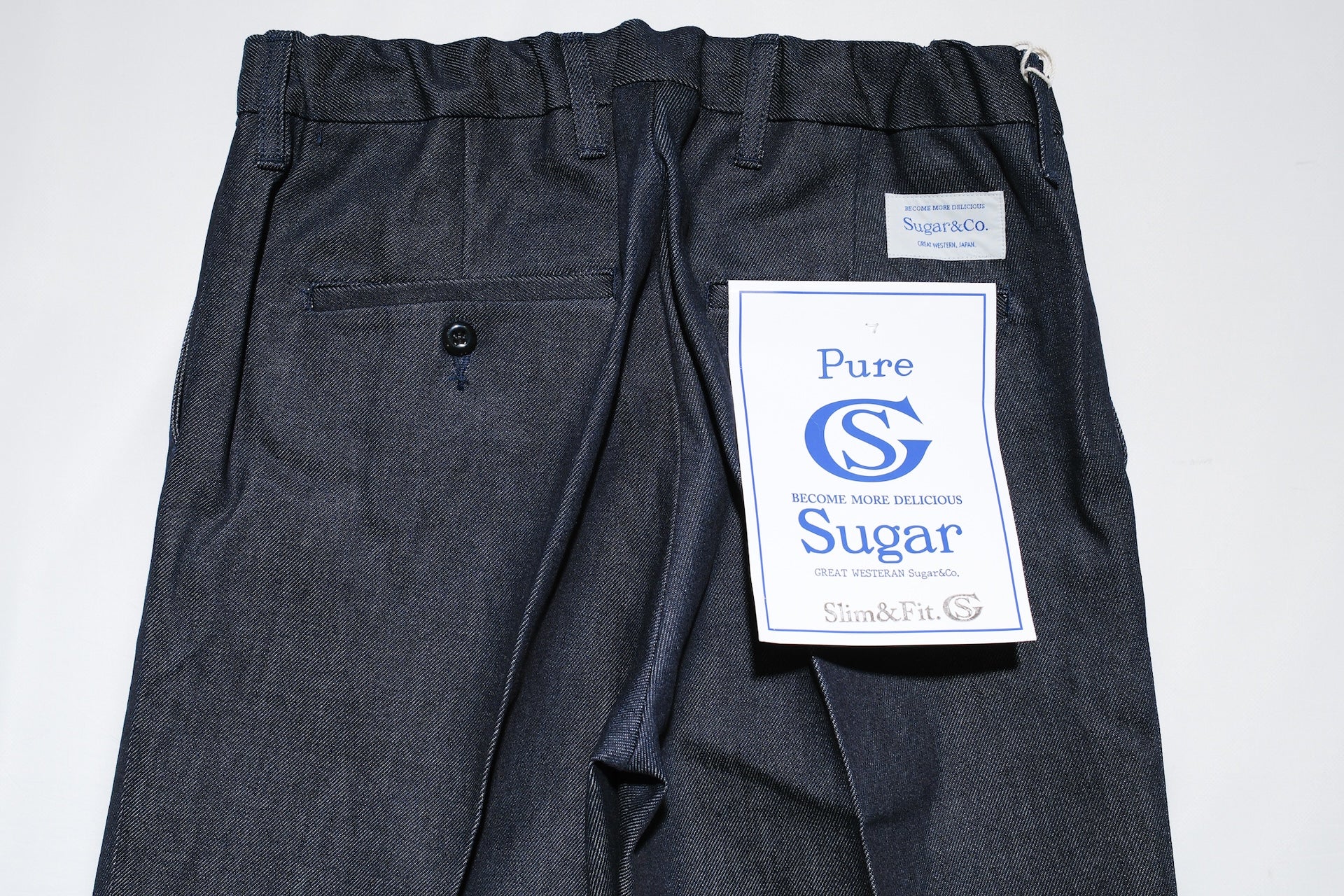 Sugar & Co. “Ivy Senior” 13.5oz Slim-fit Denim Trousers (Grand Indigo)