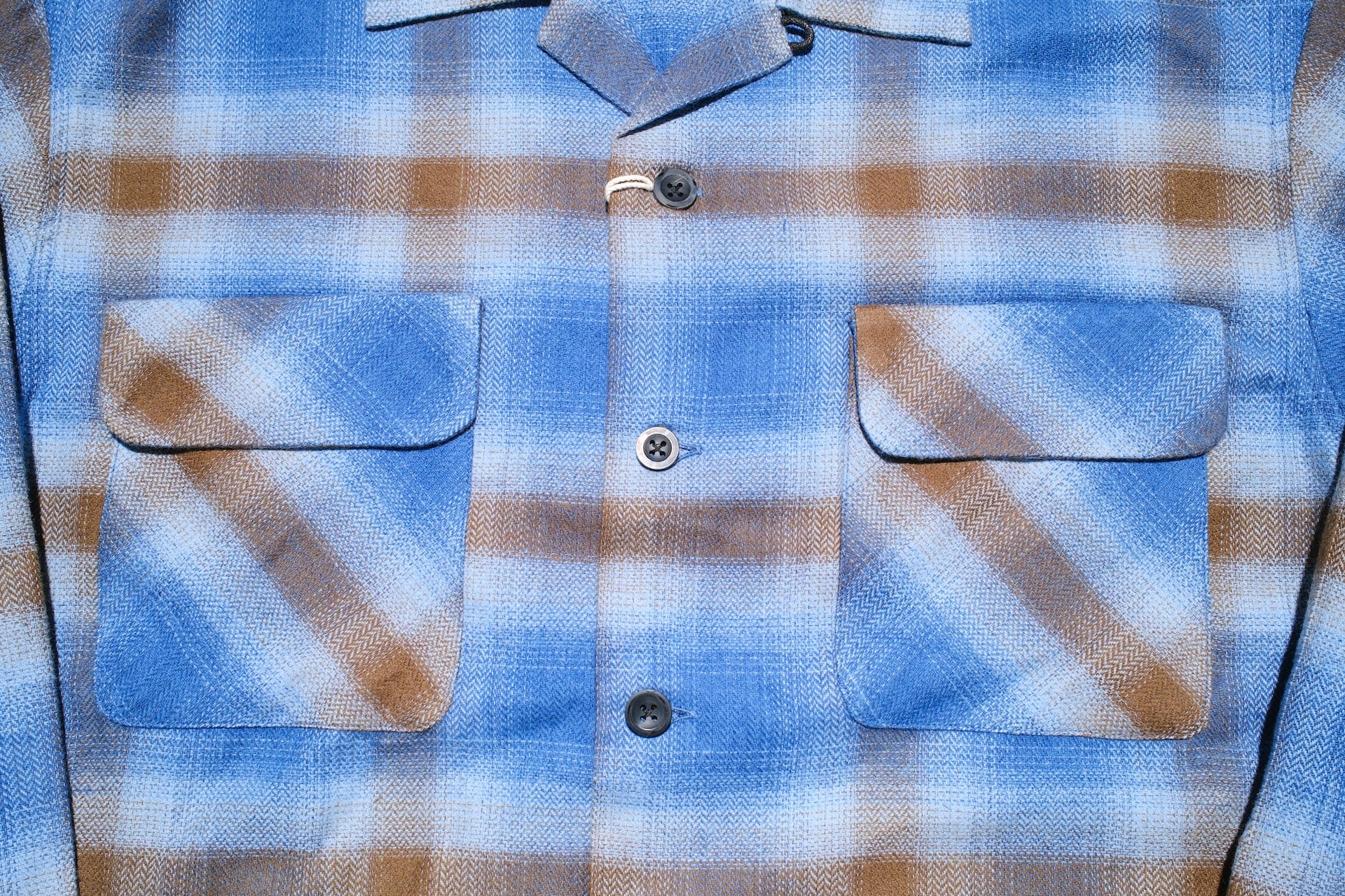 Sugar & Co. Medium-Weight Cotton Flannel L/S Open Collar Shirt (Dusty Blue)