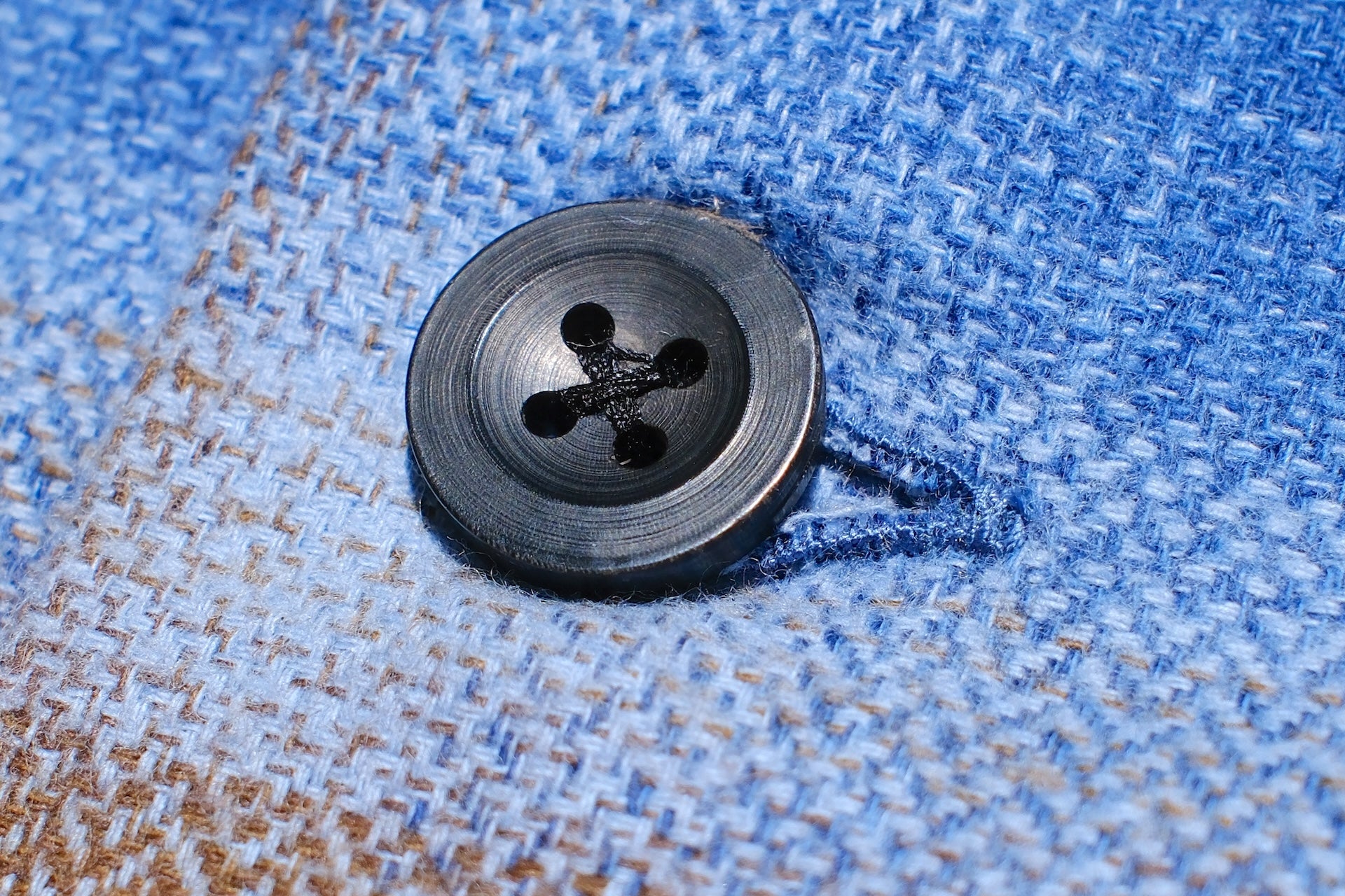Sugar & Co. Medium-Weight Cotton Flannel L/S Open Collar Shirt (Dusty Blue)