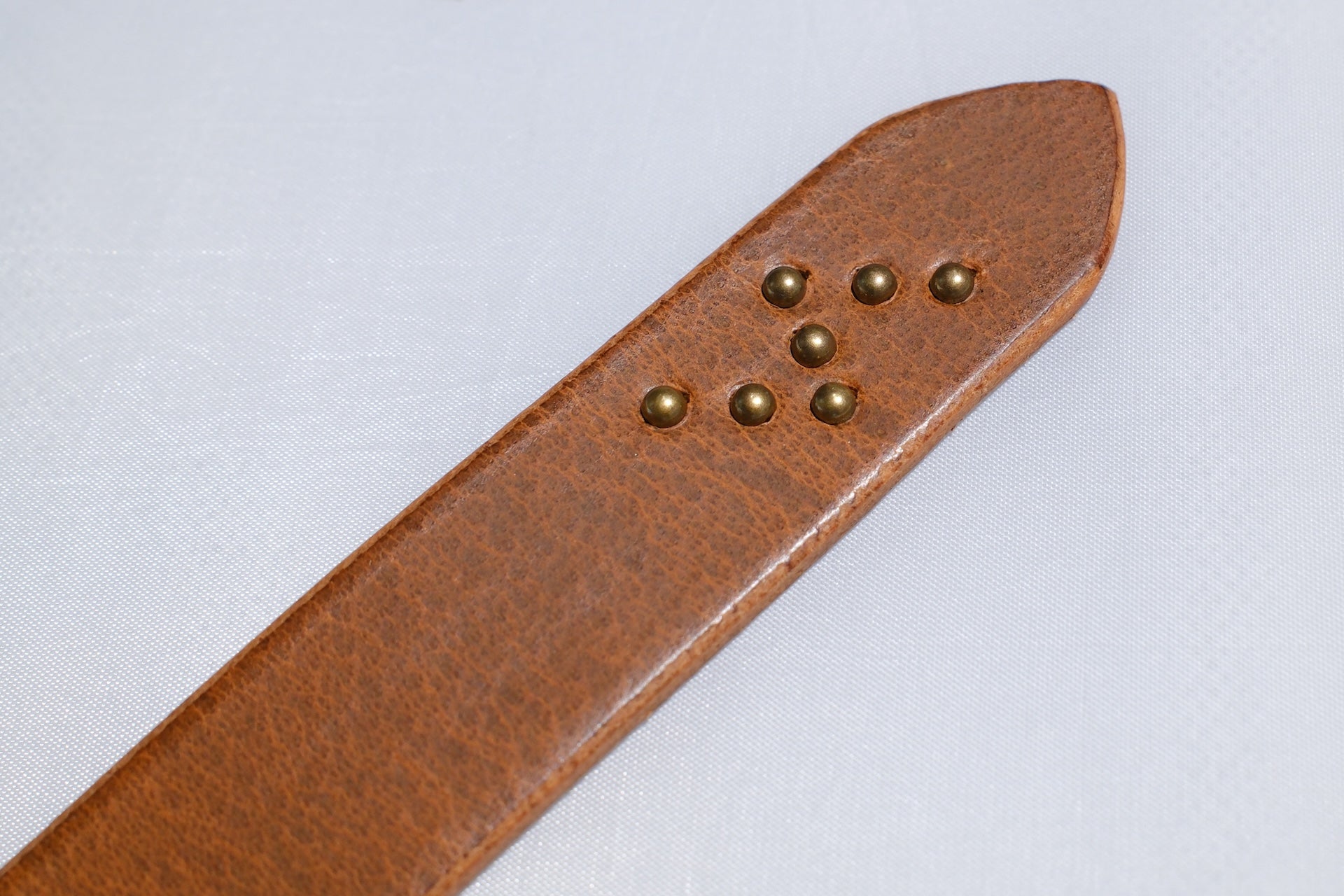 Sugar & Co. “Ivy Senior” Narrow Cowhide Belt (Camel Tan)