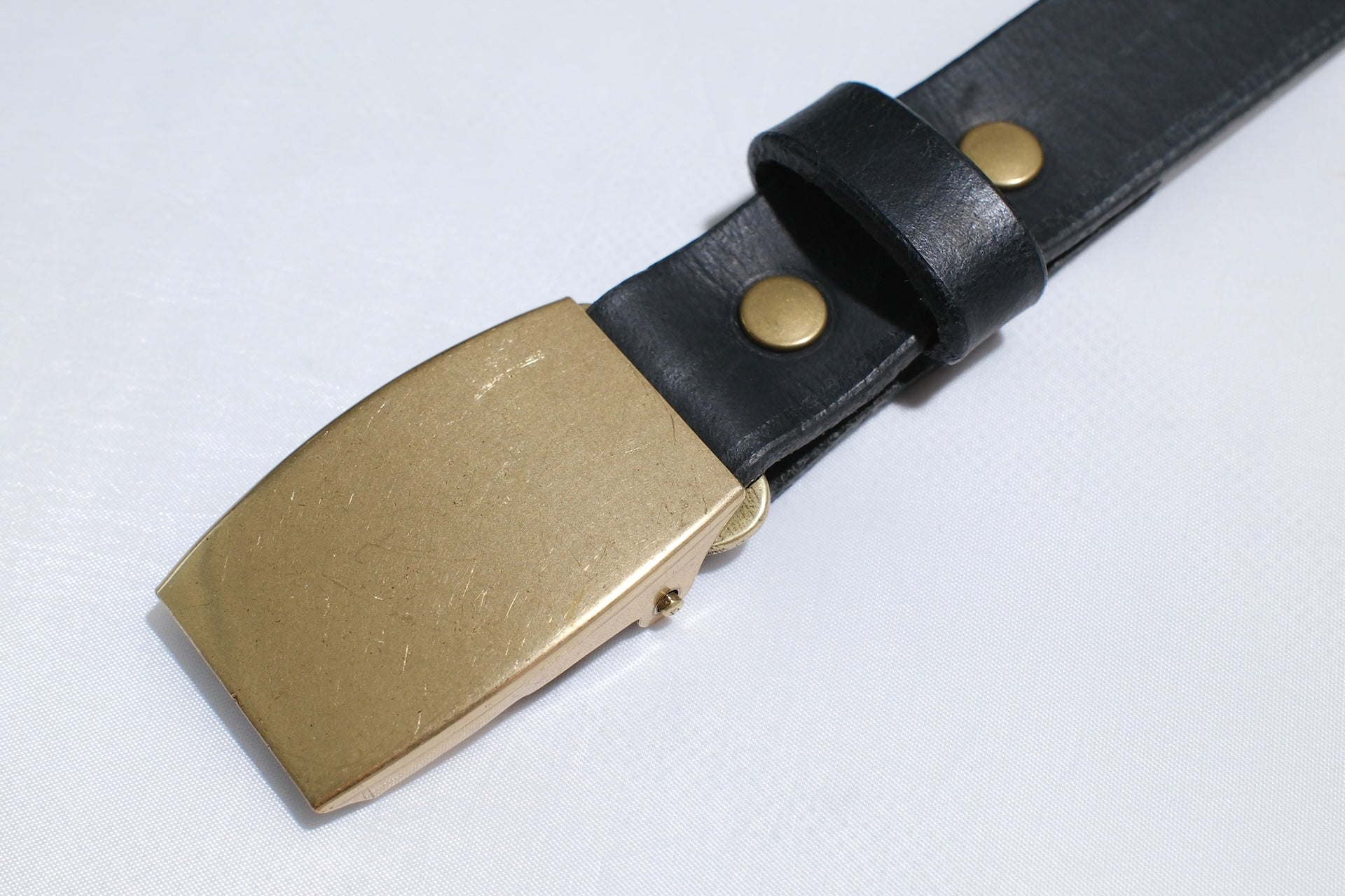 Sugar & Co. “Ivy Senior” Narrow Cowhide Belt  (Jet Black)
