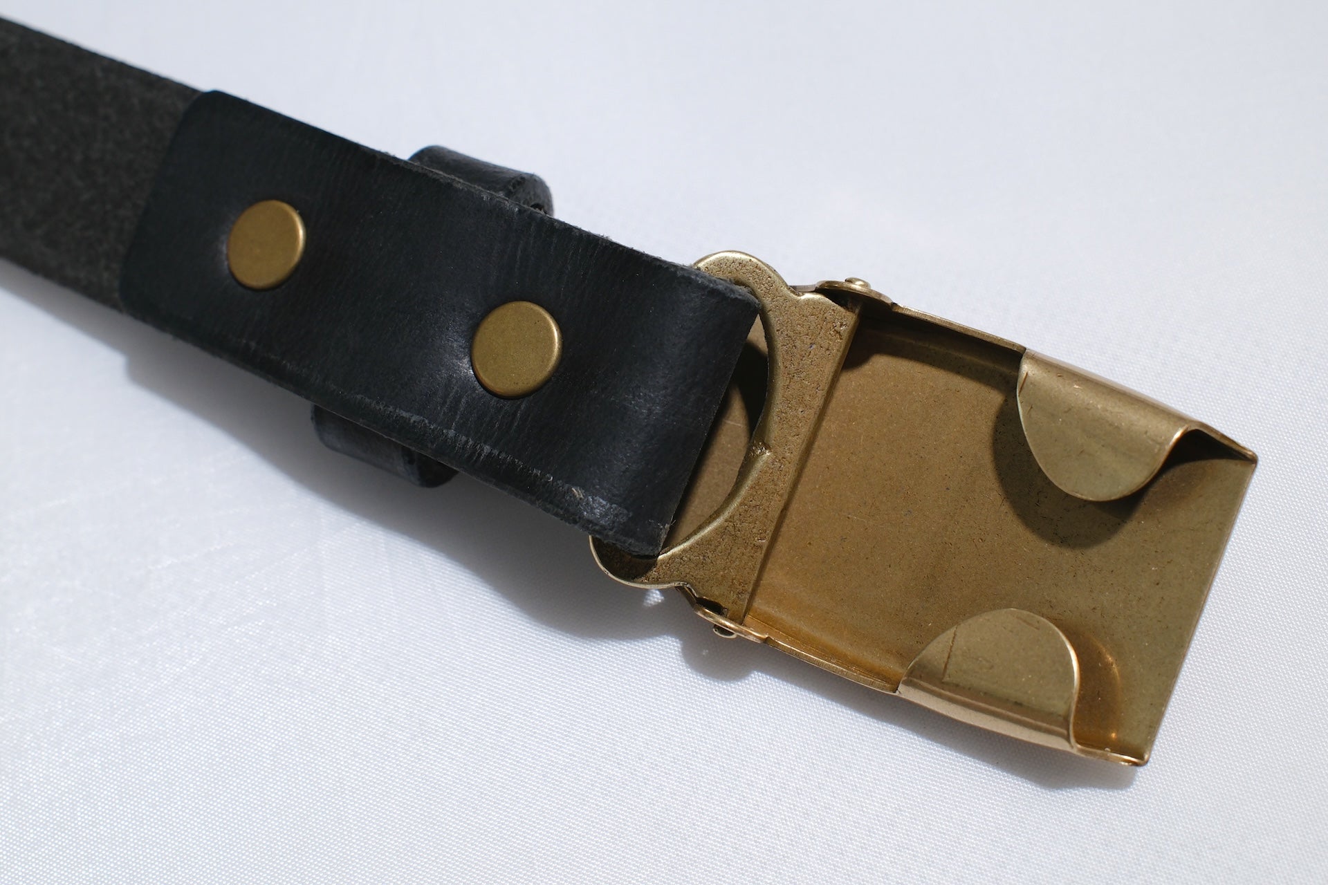 Sugar & Co. “Ivy Senior” Narrow Cowhide Belt  (Jet Black)