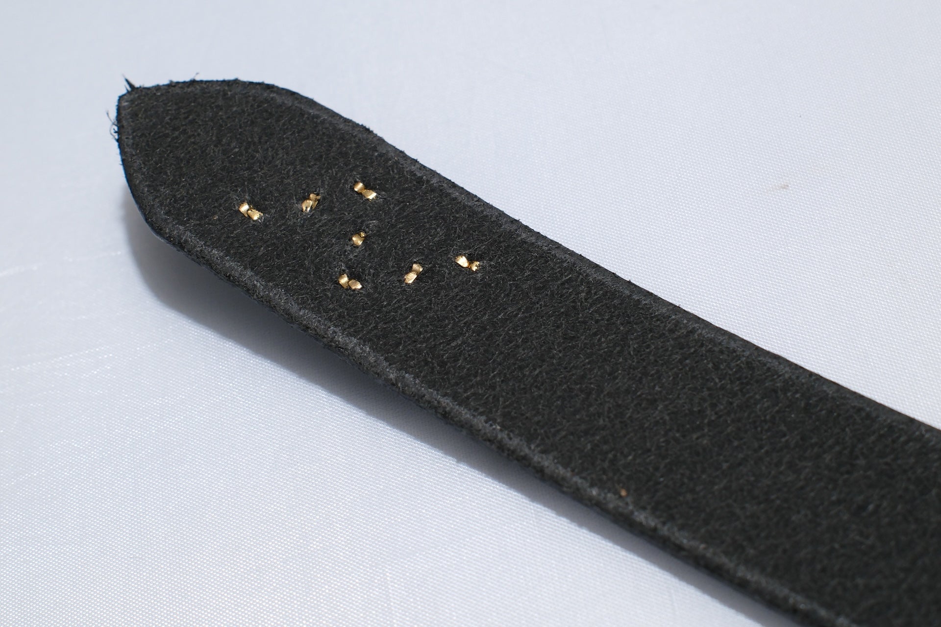 Sugar & Co. “Ivy Senior” Narrow Cowhide Belt  (Jet Black)