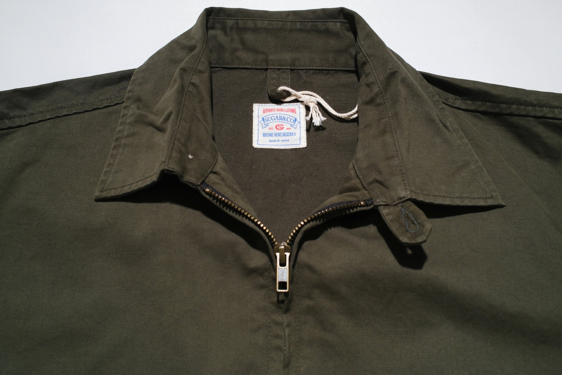Sugar & Co. “Ivy Lecturer” Moleskin Swing Top Jacket (Olive)