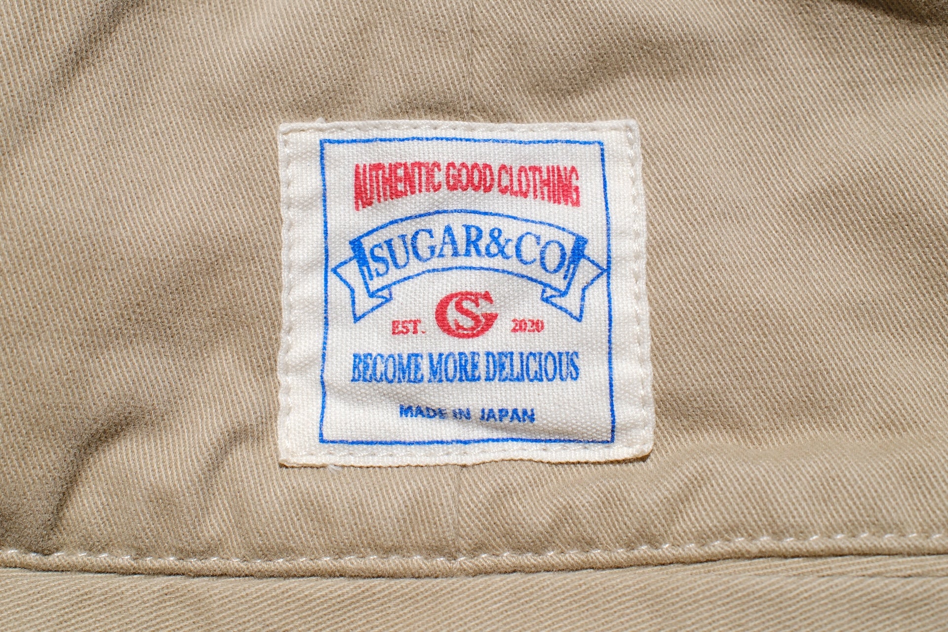 Sugar & Co. “Ivy Senior” Moleskin Loose-Straight Chino Trousers (Beige)