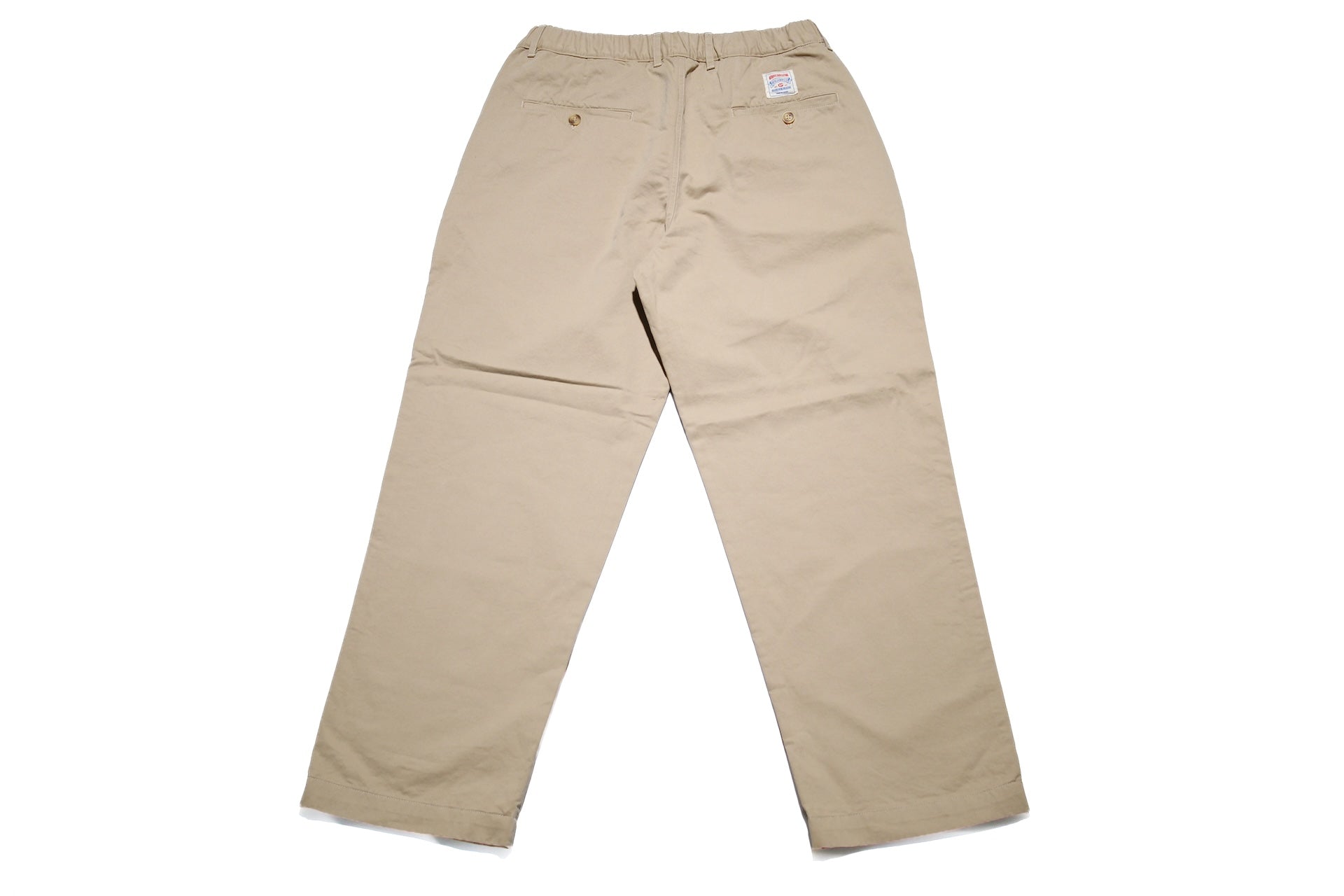 Sugar & Co. “Ivy Senior” Moleskin Loose-Straight Chino Trousers (Beige)