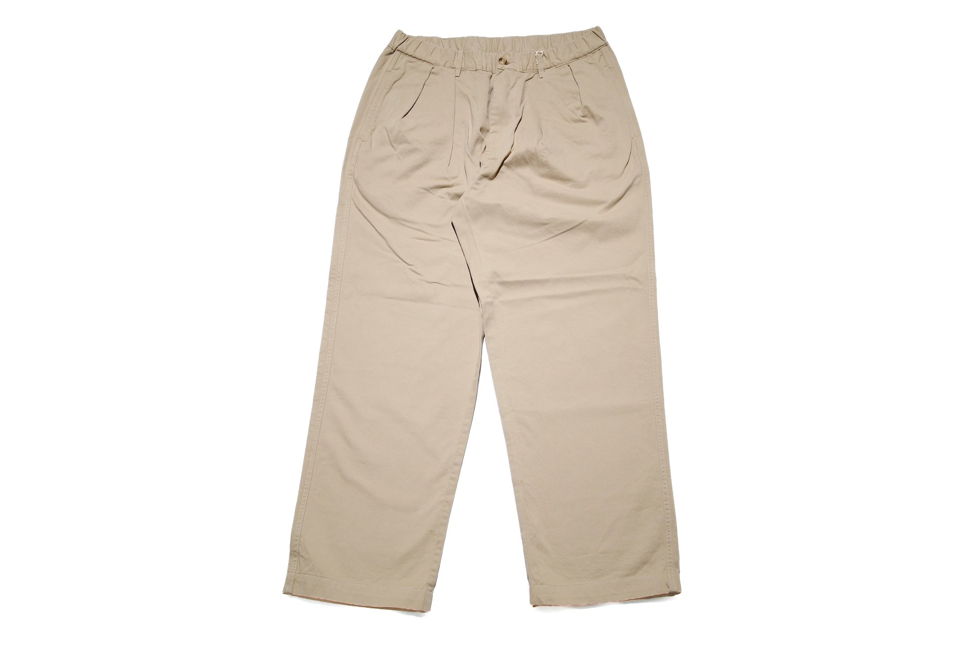 Sugar & Co. “Ivy Senior” Moleskin Loose-Straight Chino Trousers (Beige)