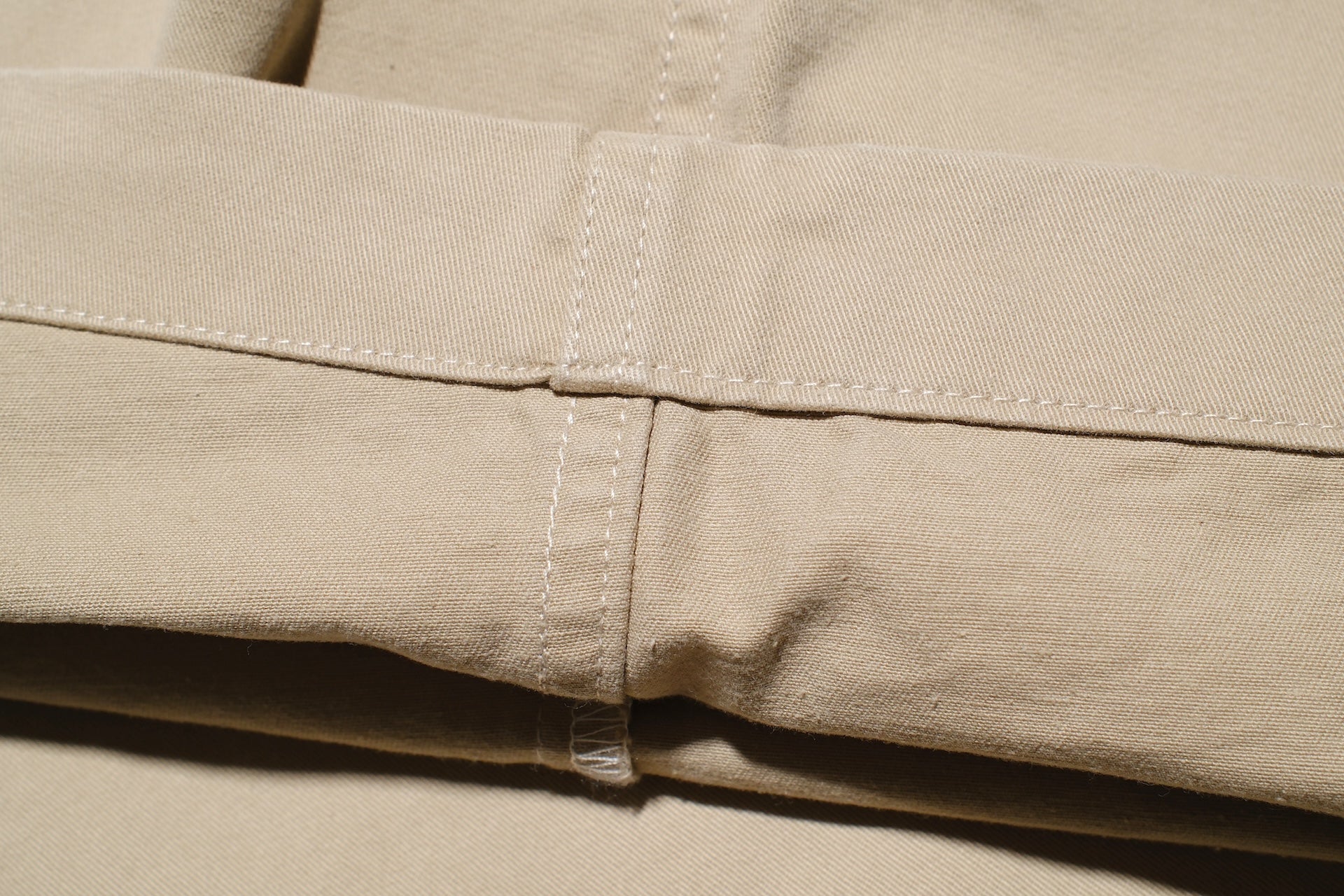 Sugar & Co. “Ivy Senior” Moleskin Loose-Straight Chino Trousers (Beige)
