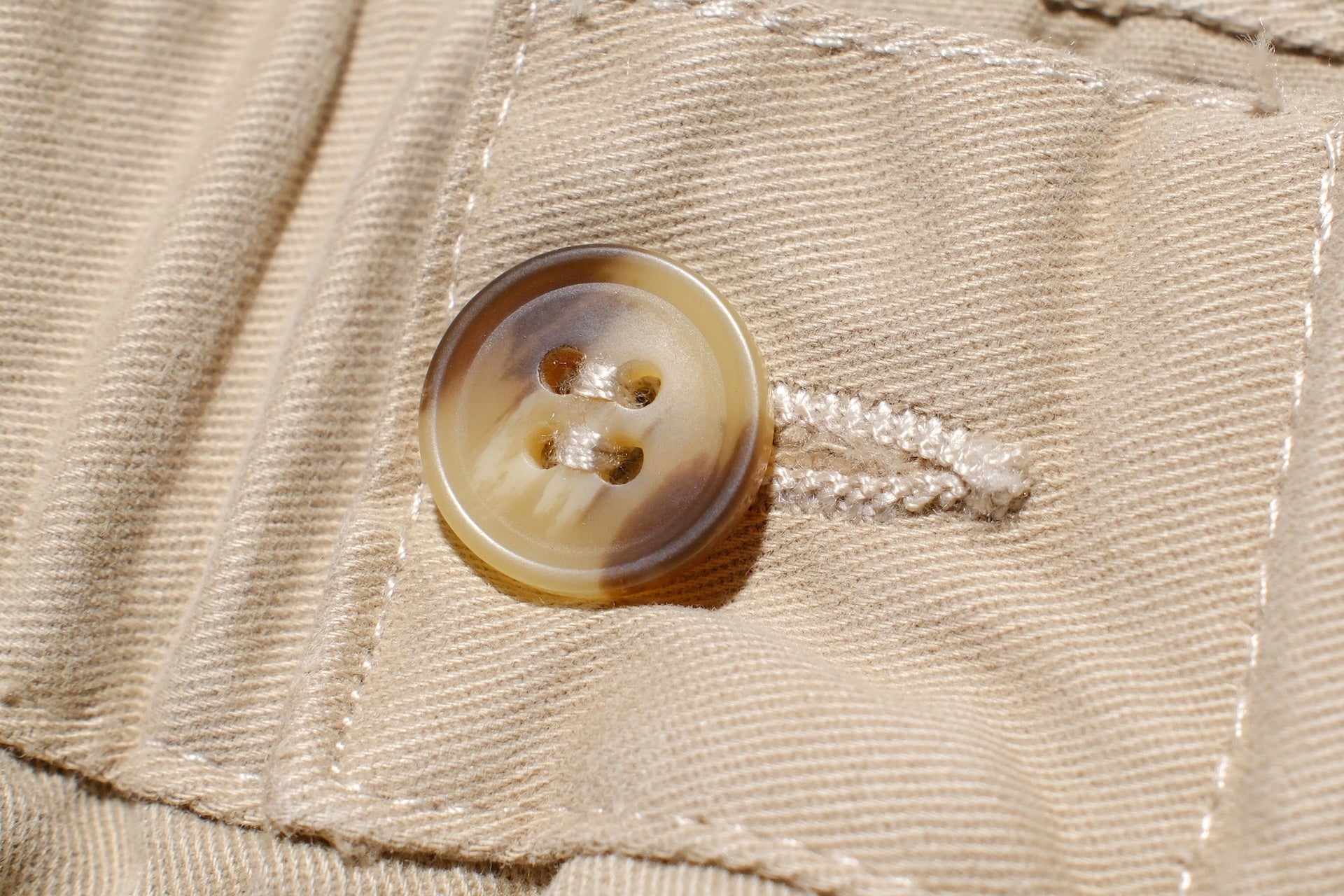 Sugar & Co. “Ivy Senior” Moleskin Loose-Straight Chino Trousers (Beige)