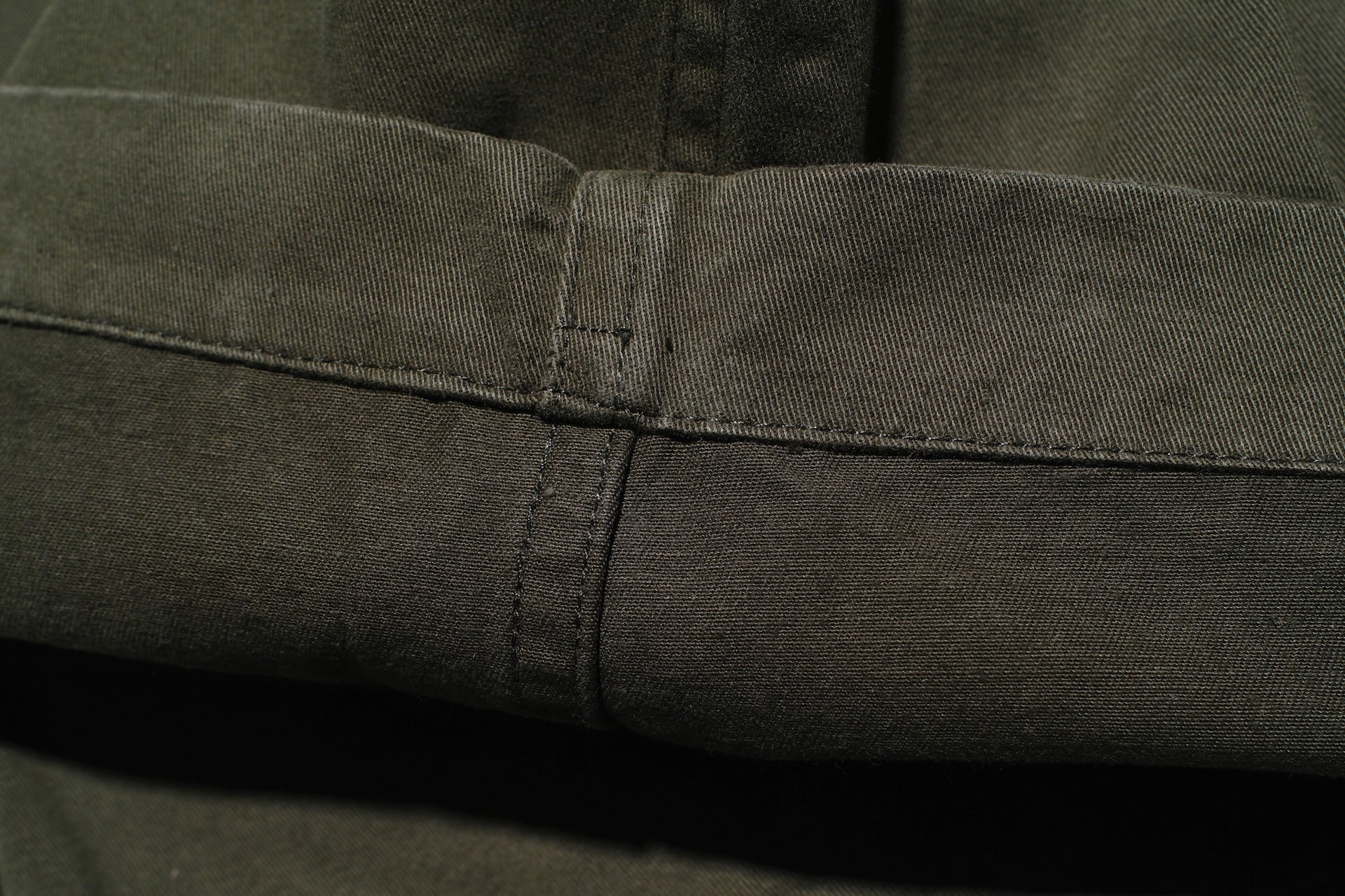 Sugar & Co. “Ivy Senior” Moleskin Loose-Straight Chino Trousers (Olive)