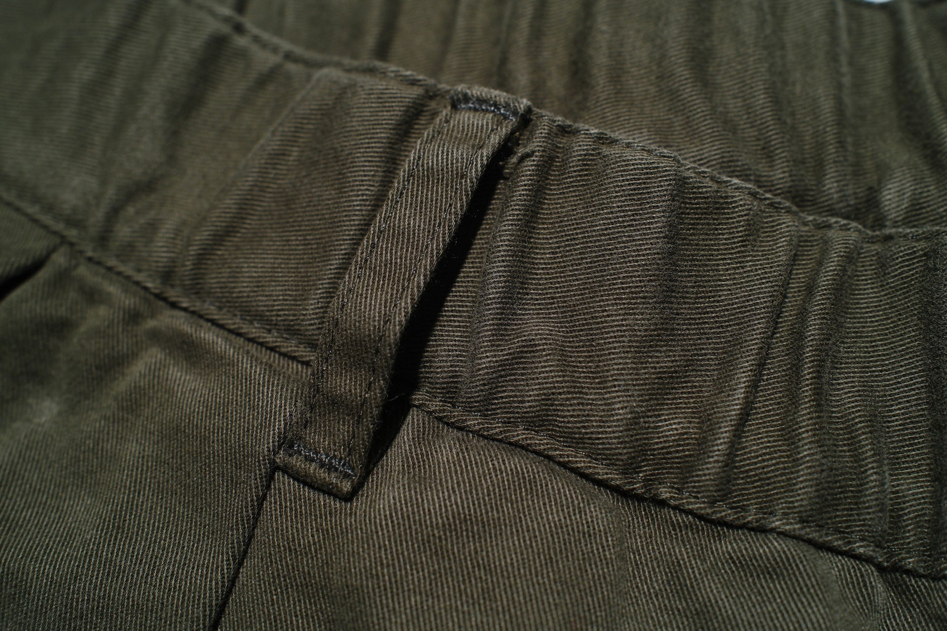 Sugar & Co. “Ivy Senior” Moleskin Loose-Straight Chino Trousers (Olive)