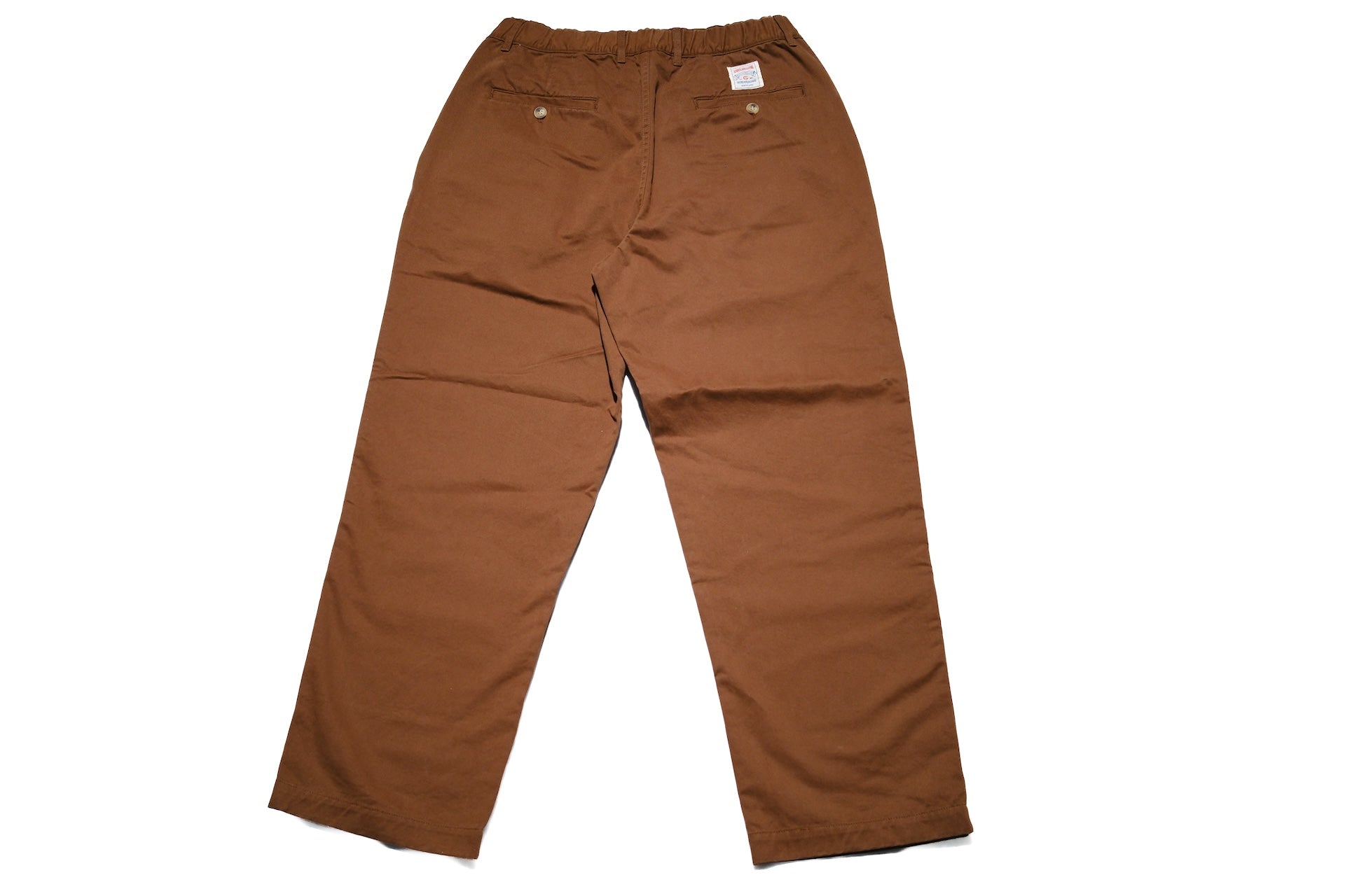 Sugar & Co. “Ivy Senior” Moleskin Loose-Straight Chino Trousers (Brown)