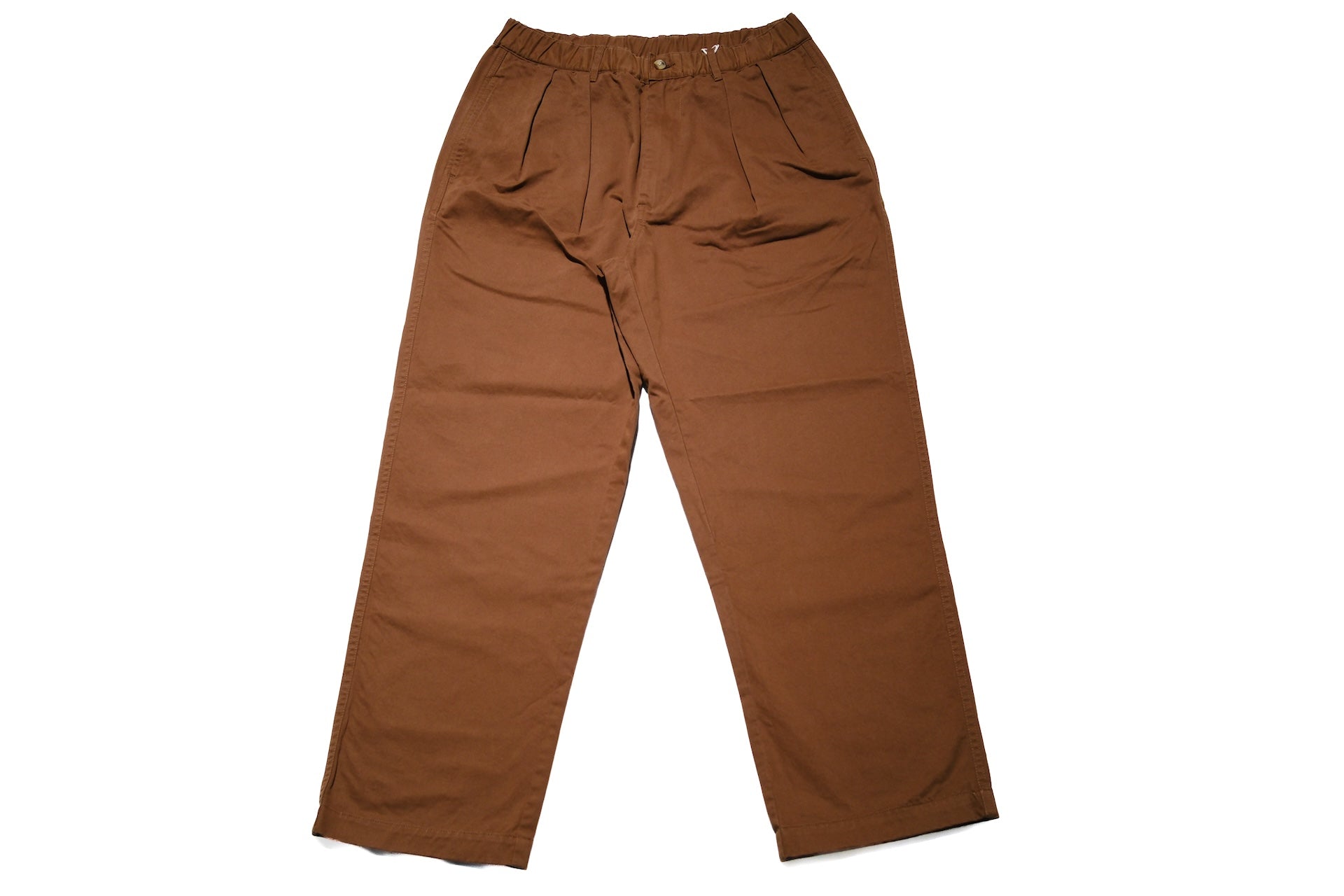 Sugar & Co. “Ivy Senior” Moleskin Loose-Straight Chino Trousers (Brown)