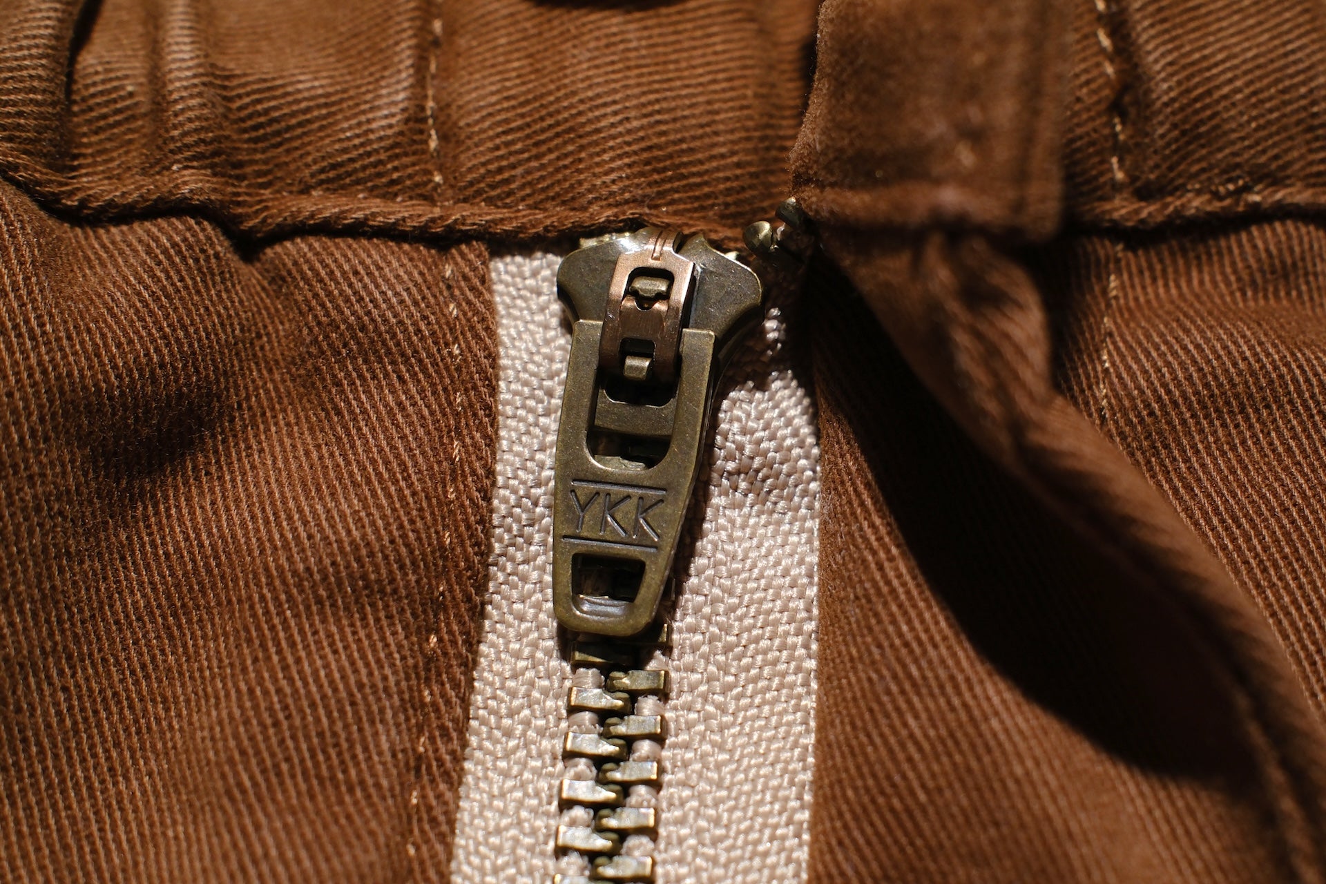 Sugar & Co. “Ivy Senior” Moleskin Loose-Straight Chino Trousers (Brown)