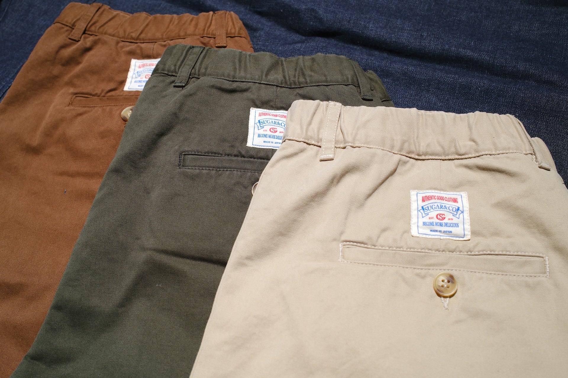 Sugar & Co. “Ivy Senior” Moleskin Loose-Straight Chino Trousers (Brown)