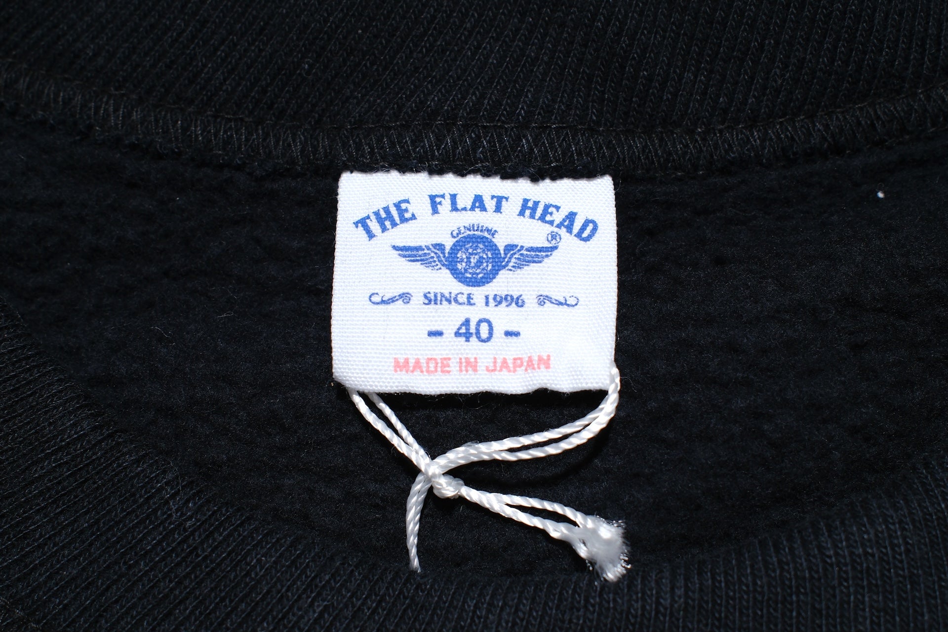 The Flat Head '26 Version 11oz Loopwheeled Sweatshirt  (Black)