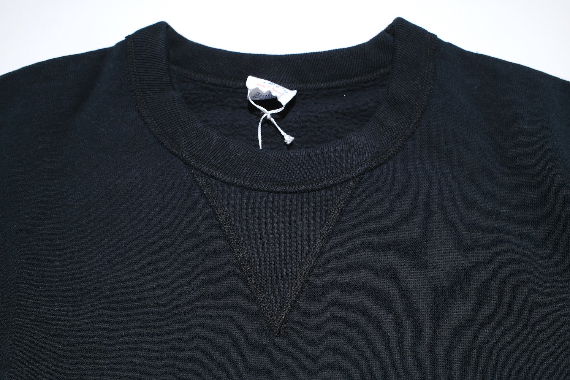 The Flat Head '26 Version 11oz Loopwheeled Sweatshirt  (Black)