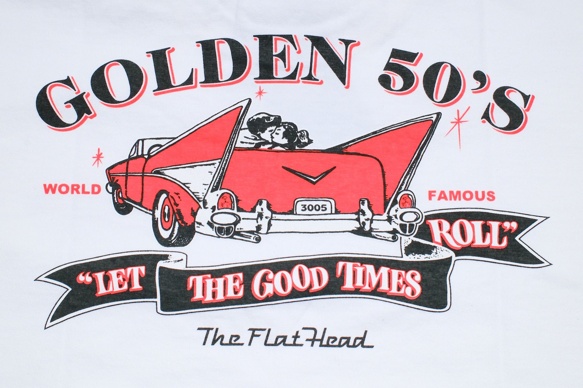 The Flat Head 9oz "Golden '50s" Loopwheeled Tee (Off White)