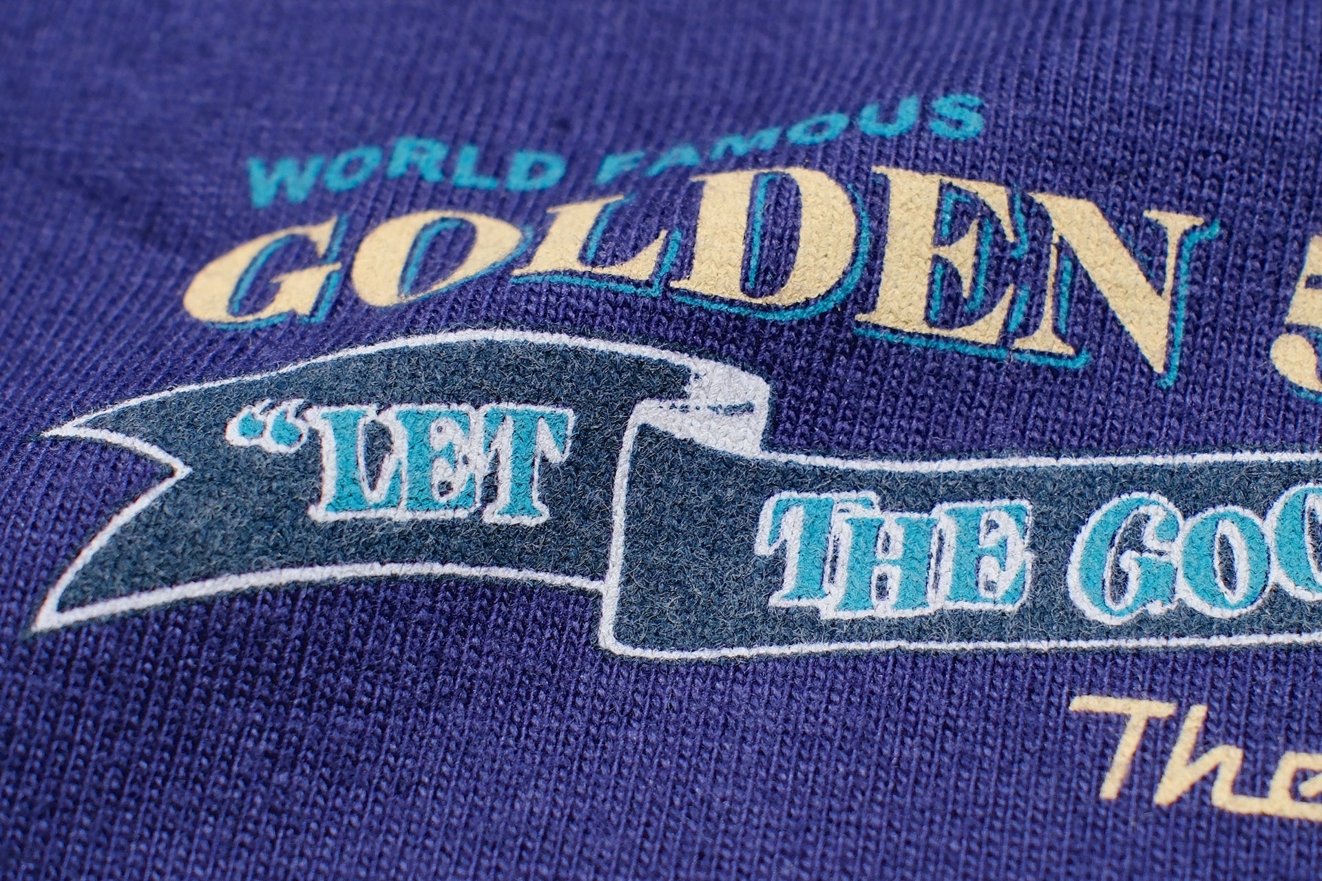 The Flat Head 9oz "Golden '50s" Loopwheeled Tee (Eggplant Navy)