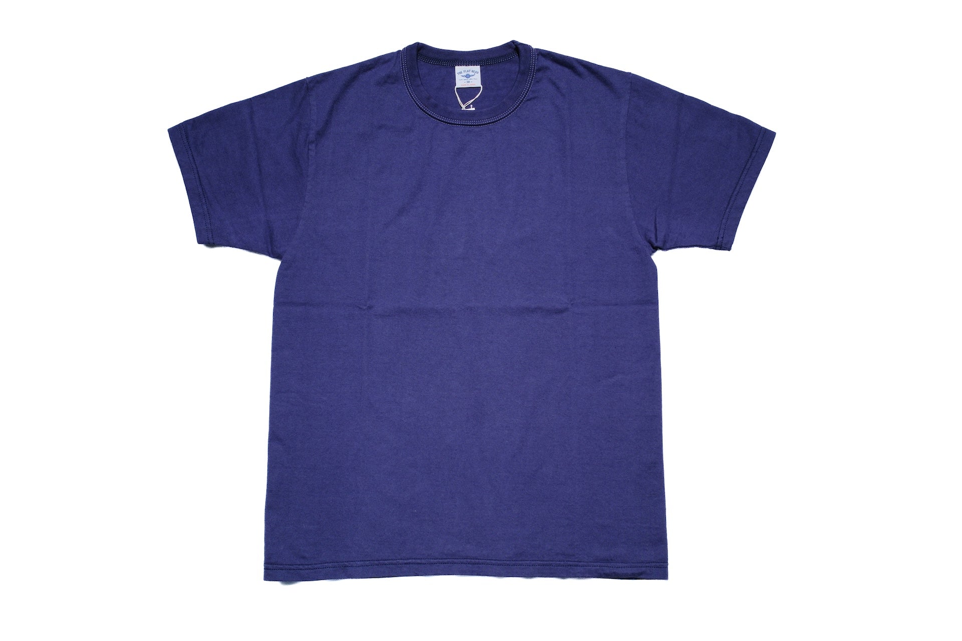 The Flat Head '26SS Version 9oz Loopwheeled Plain Tee (Eggplant Navy)