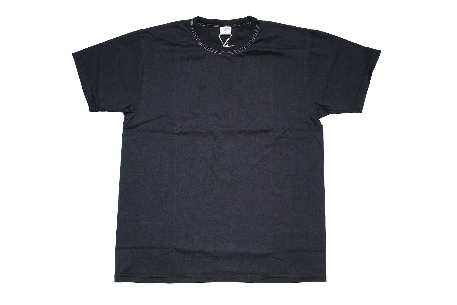 The Flat Head 9oz "Mountain Fuji" Loopwheeled Tee (Black)