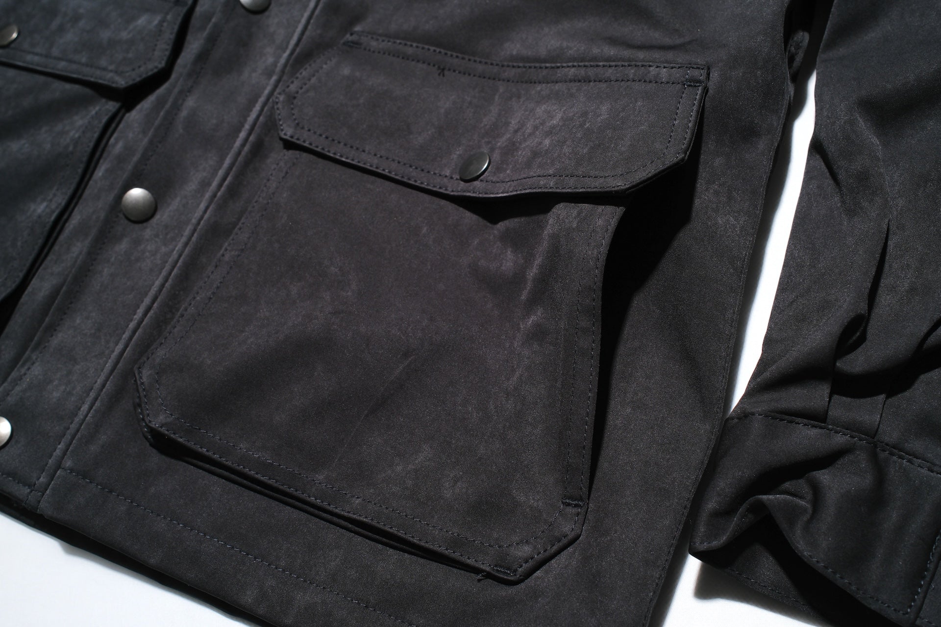 Unique Garment Suede-Touch 'Bird View VER 2.0' Mountain Parka (Smoke Black)