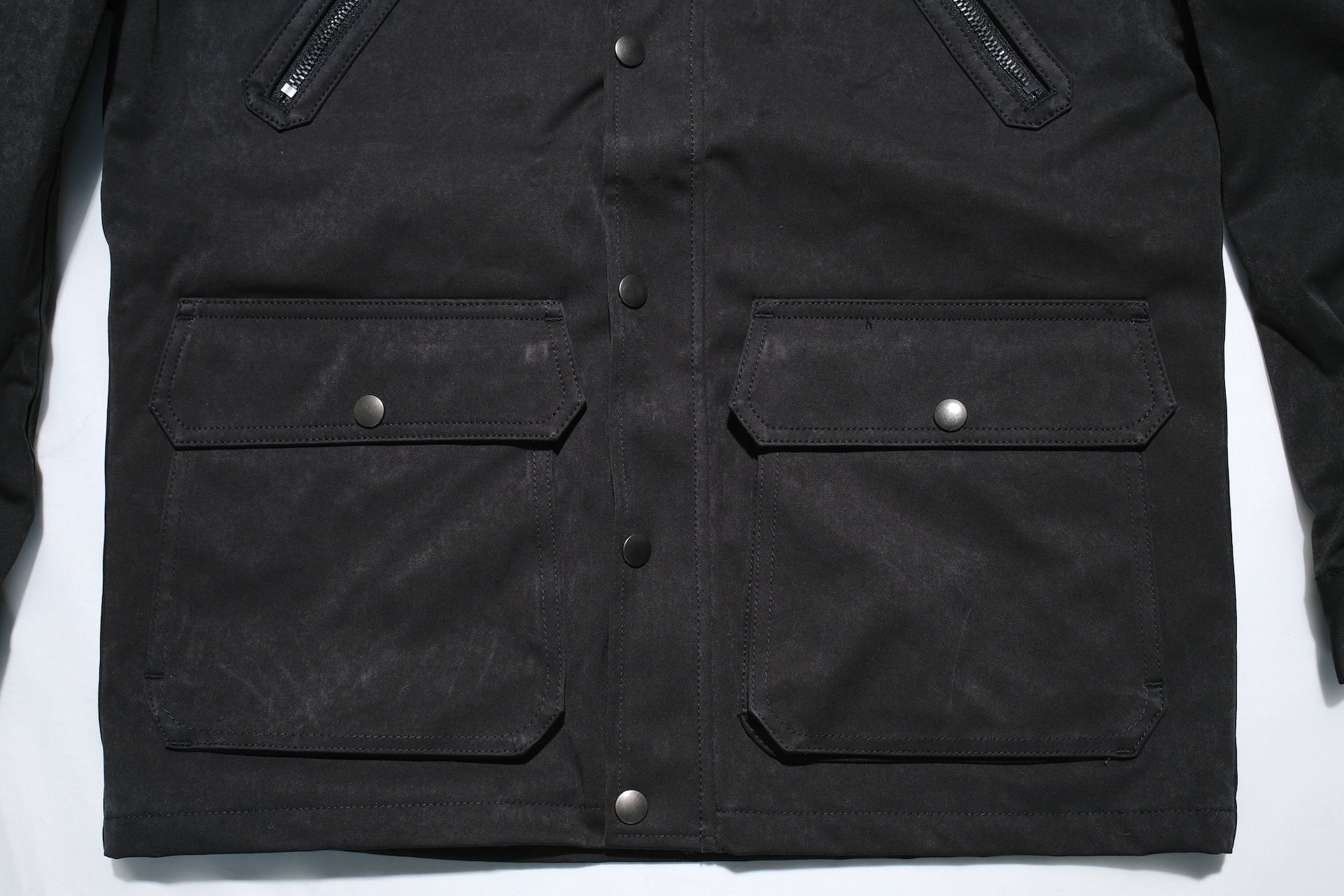 Unique Garment Suede-Touch 'Bird View VER 2.0' Mountain Parka (Smoke Black)