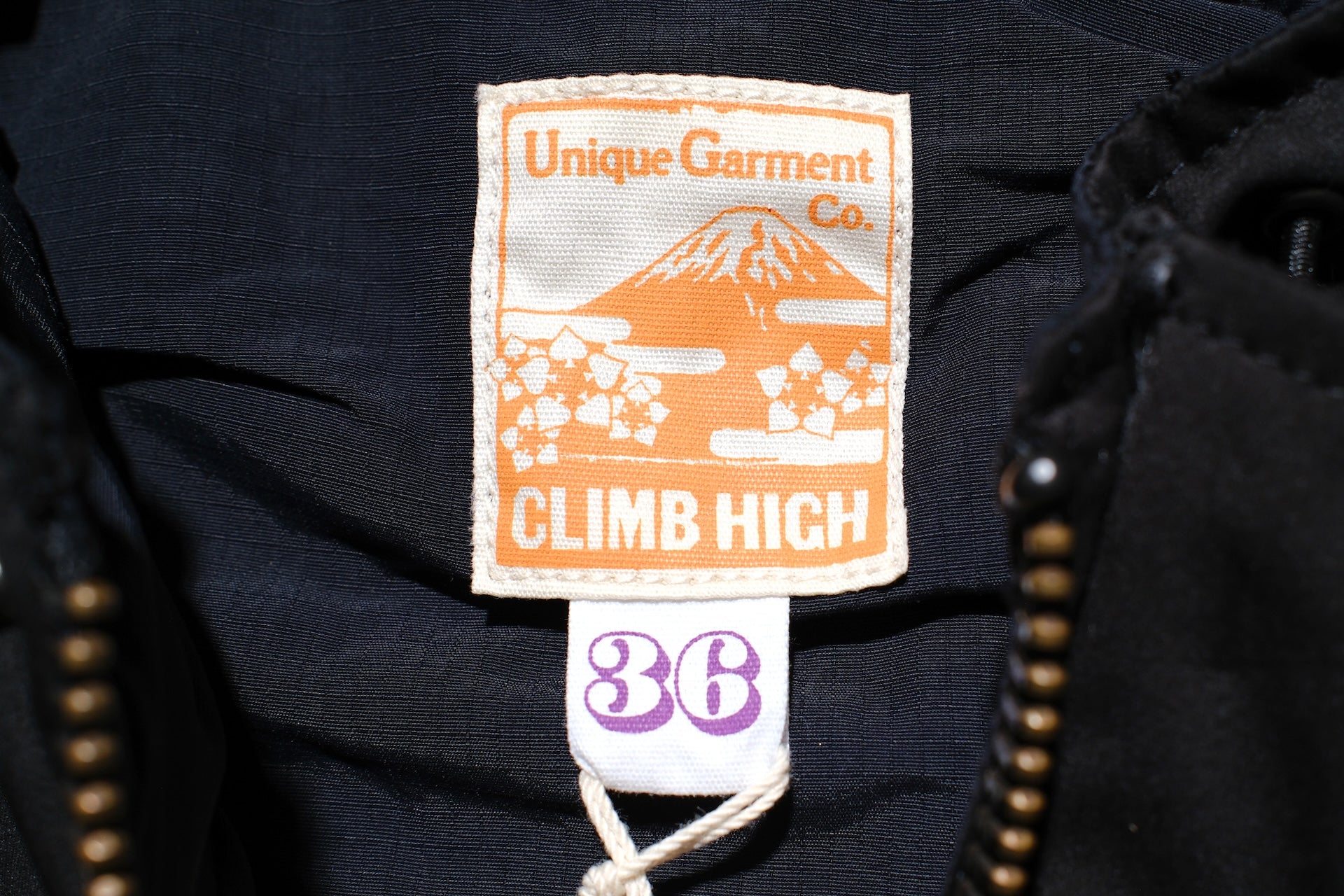 Unique Garment Suede-Touch 'Bird View VER 2.0' Mountain Parka (Smoke Black)