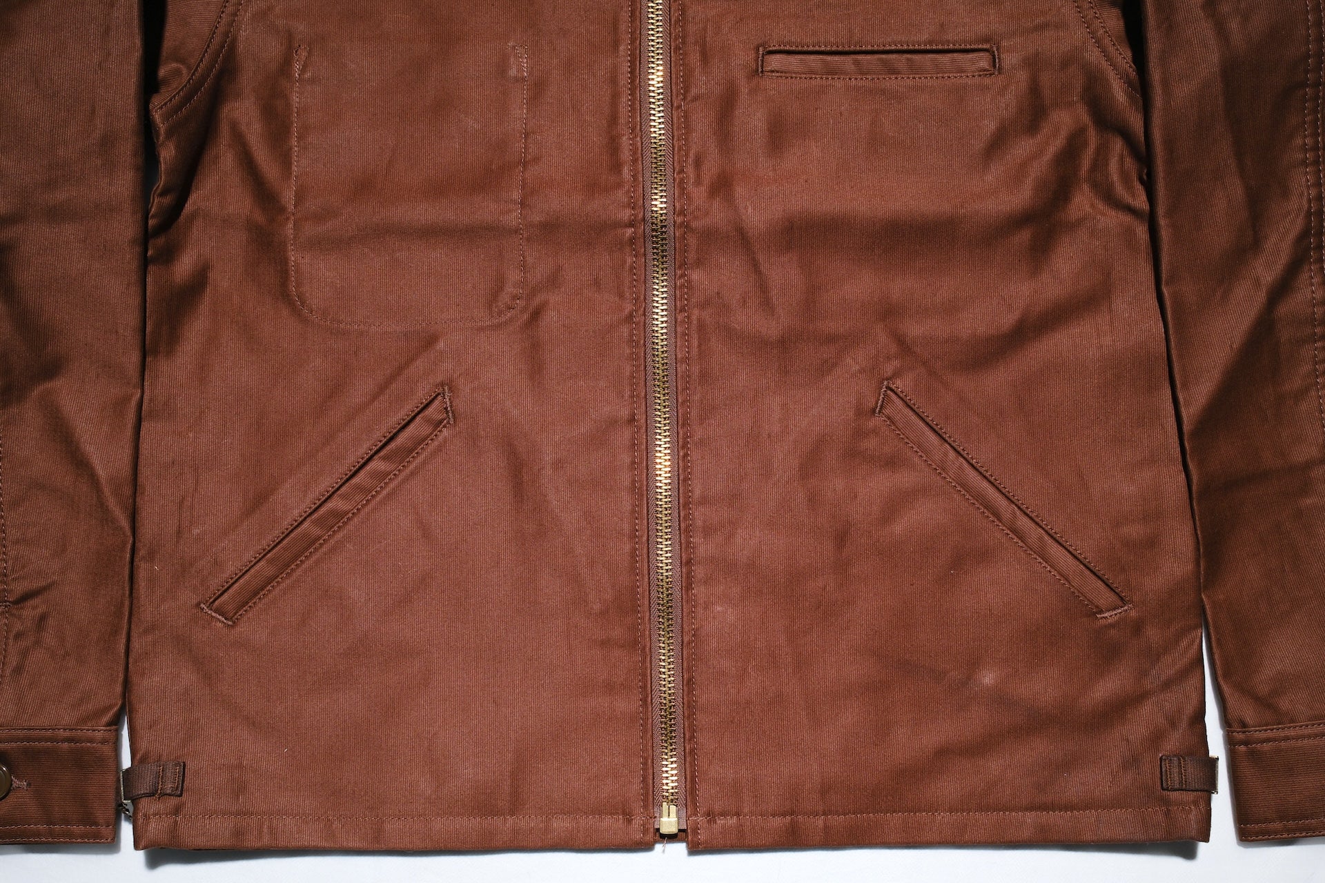Unique Garment Heavyweight Jungle Cloth 'Utility VER 2.0' Jacket (Rust Brown)