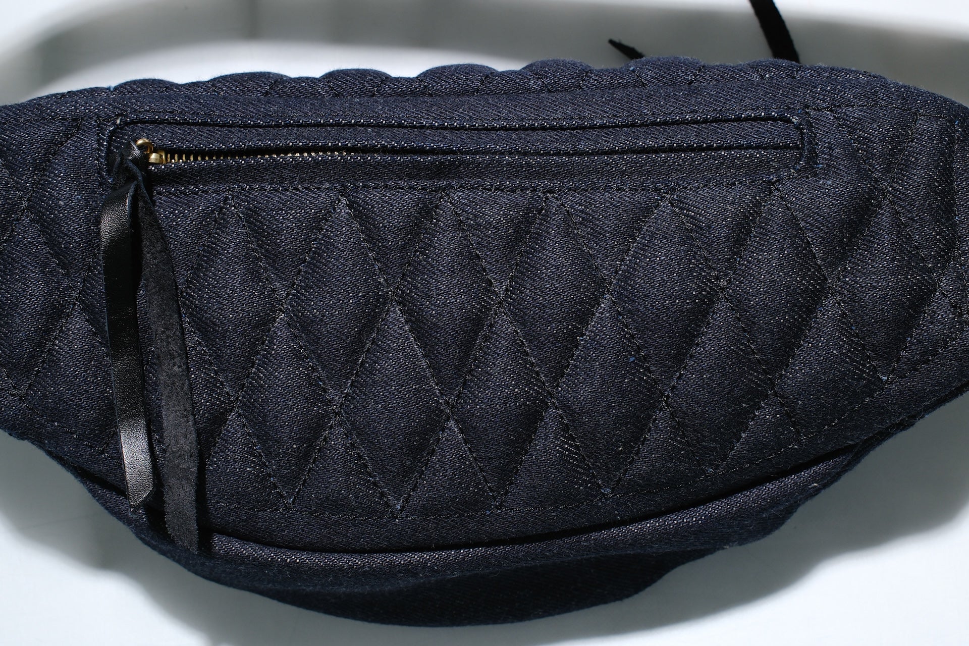 Iron Heart 25oz Selvage Denim “Diamond Stitched” Waist Bag (Indigo)