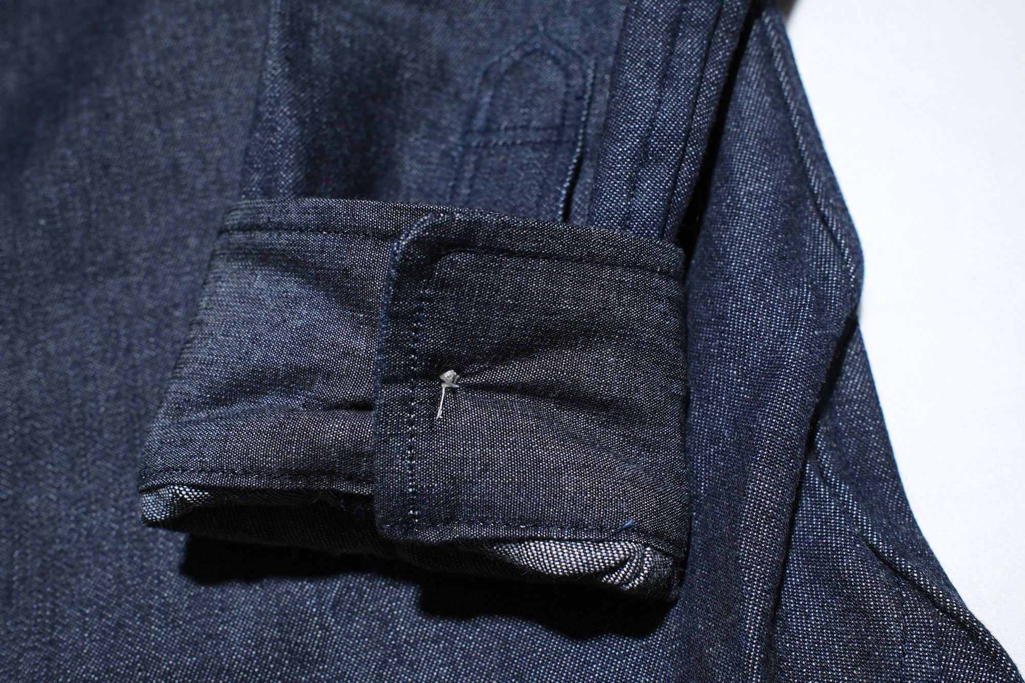 Unique Garment 12oz Selvage Denim 'Gatsby' Oxford Shirt (Grand Indigo)