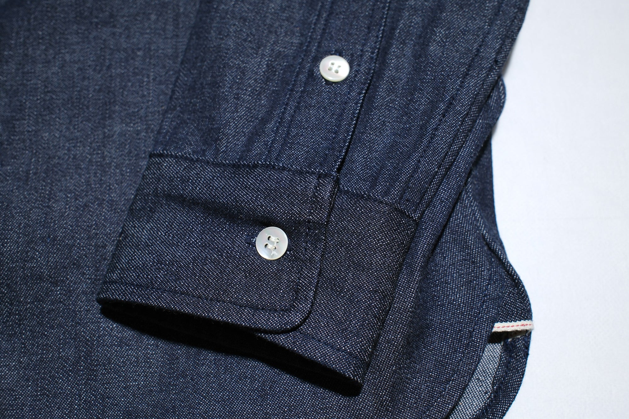 Unique Garment 12oz Selvage Denim 'Gatsby' Oxford Shirt (Grand Indigo)
