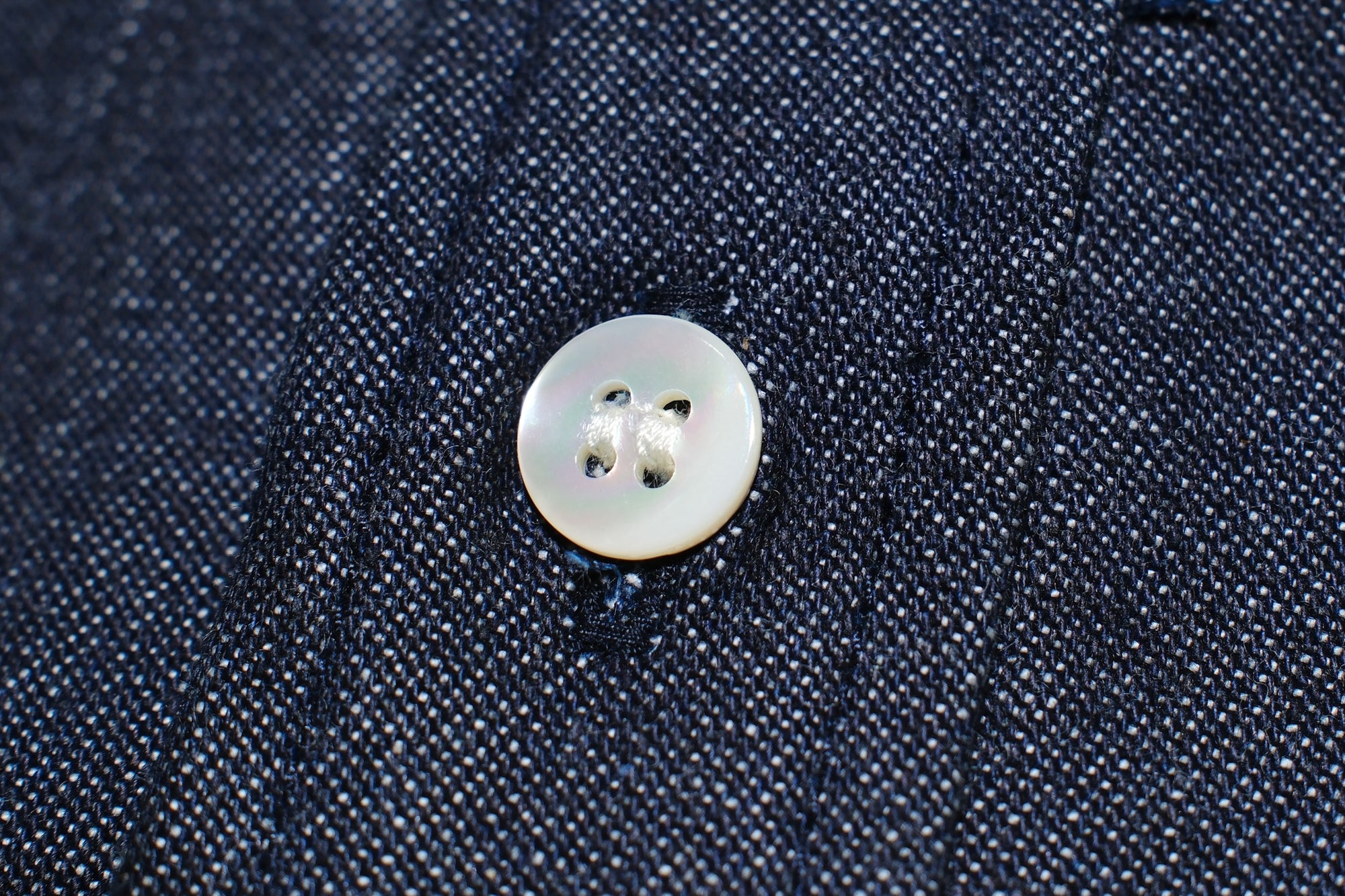 Unique Garment 12oz Selvage Denim 'Gatsby' Oxford Shirt (Grand Indigo)