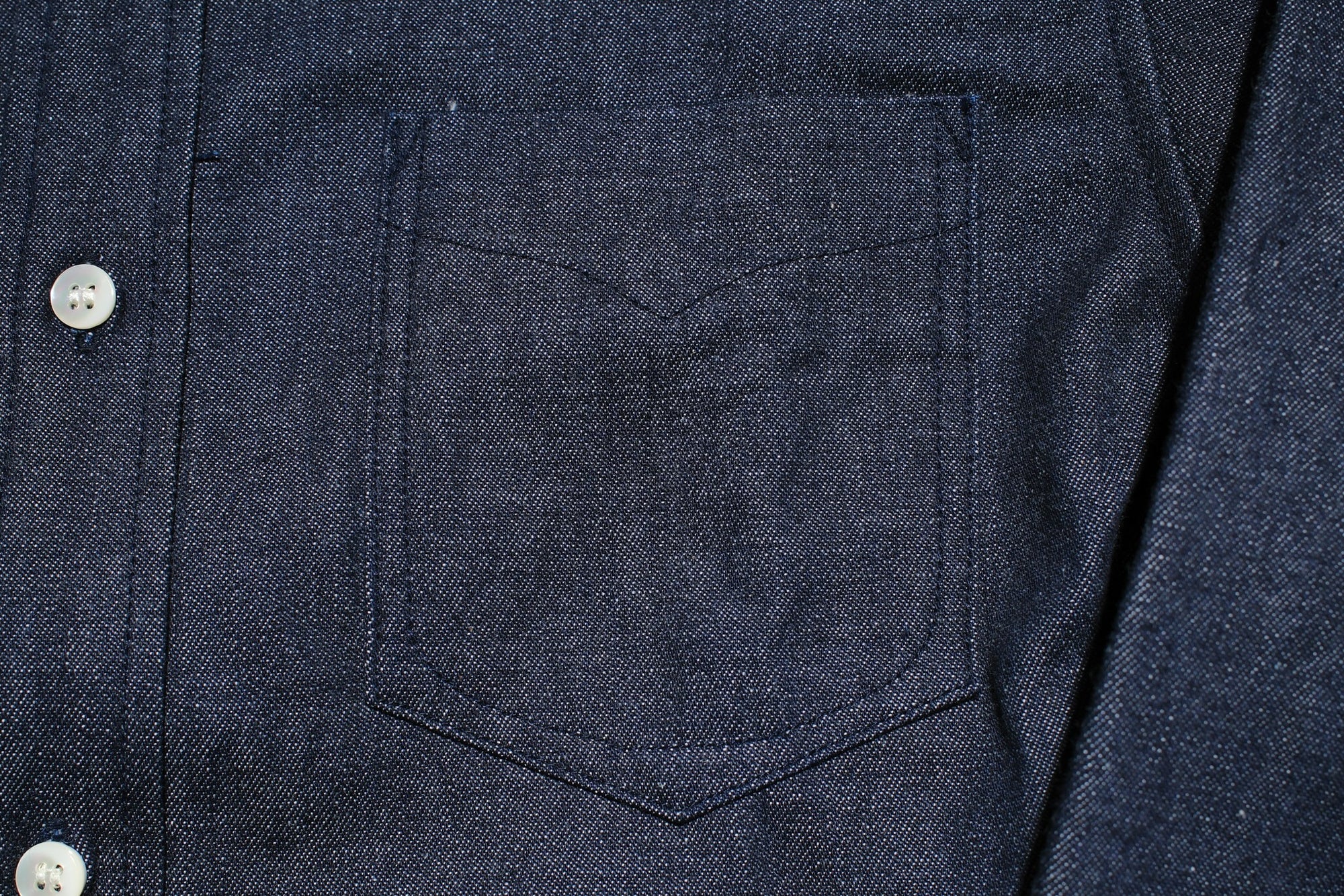 Unique Garment 12oz Selvage Denim 'Gatsby' Oxford Shirt (Grand Indigo)