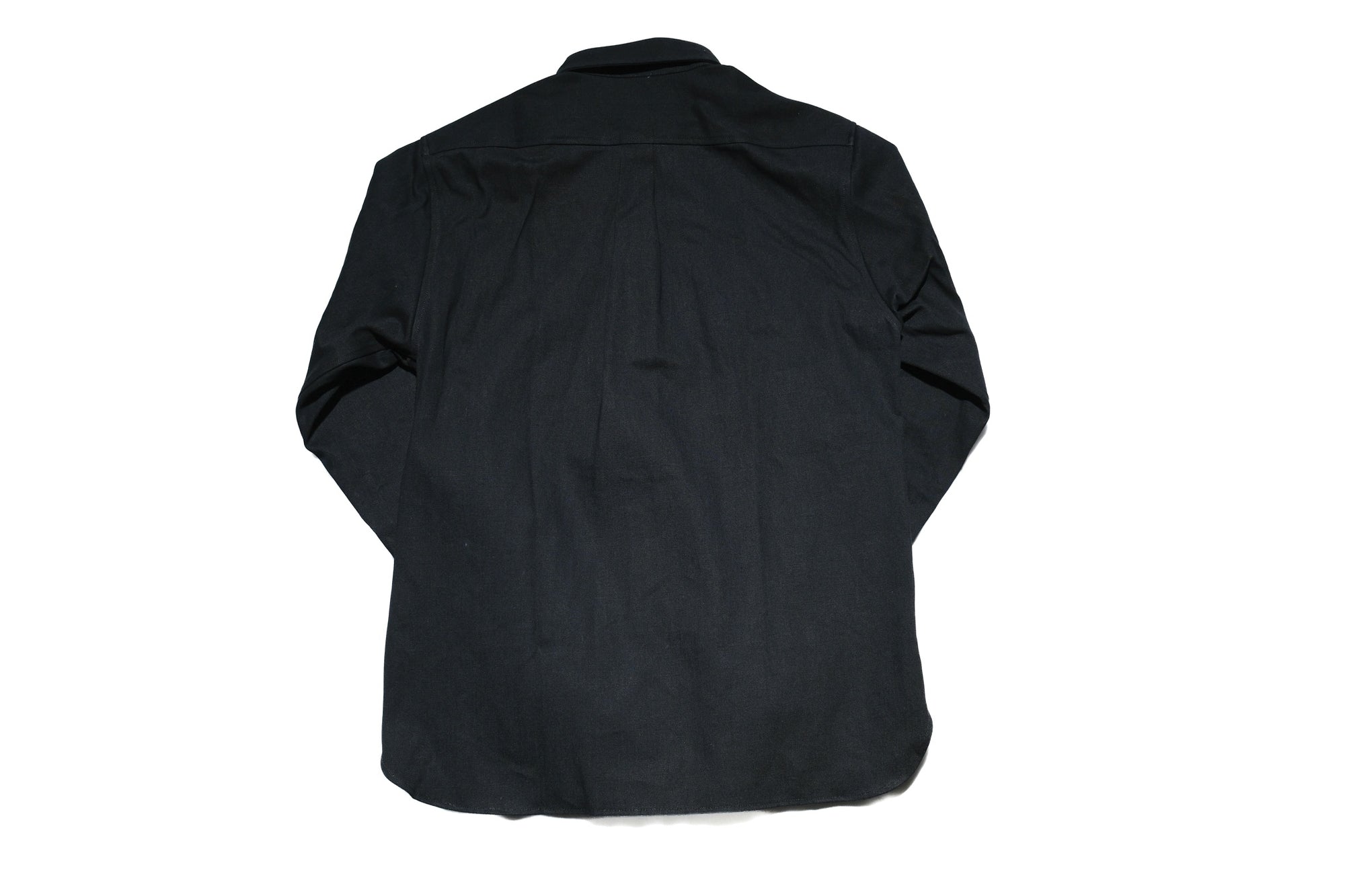 Unique Garment 12oz Selvage Denim 'Gatsby' Oxford Shirt (Solid Black)