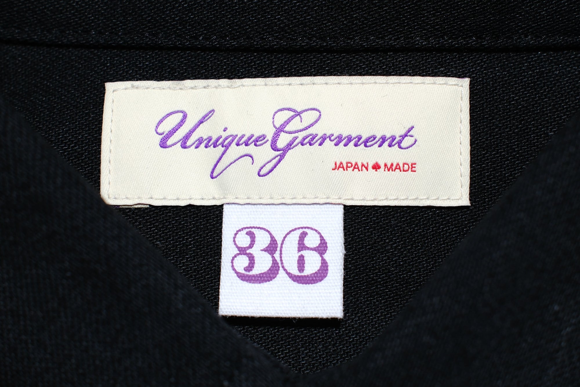 Unique Garment 12oz Selvage Denim 'Gatsby' Oxford Shirt (Solid Black)