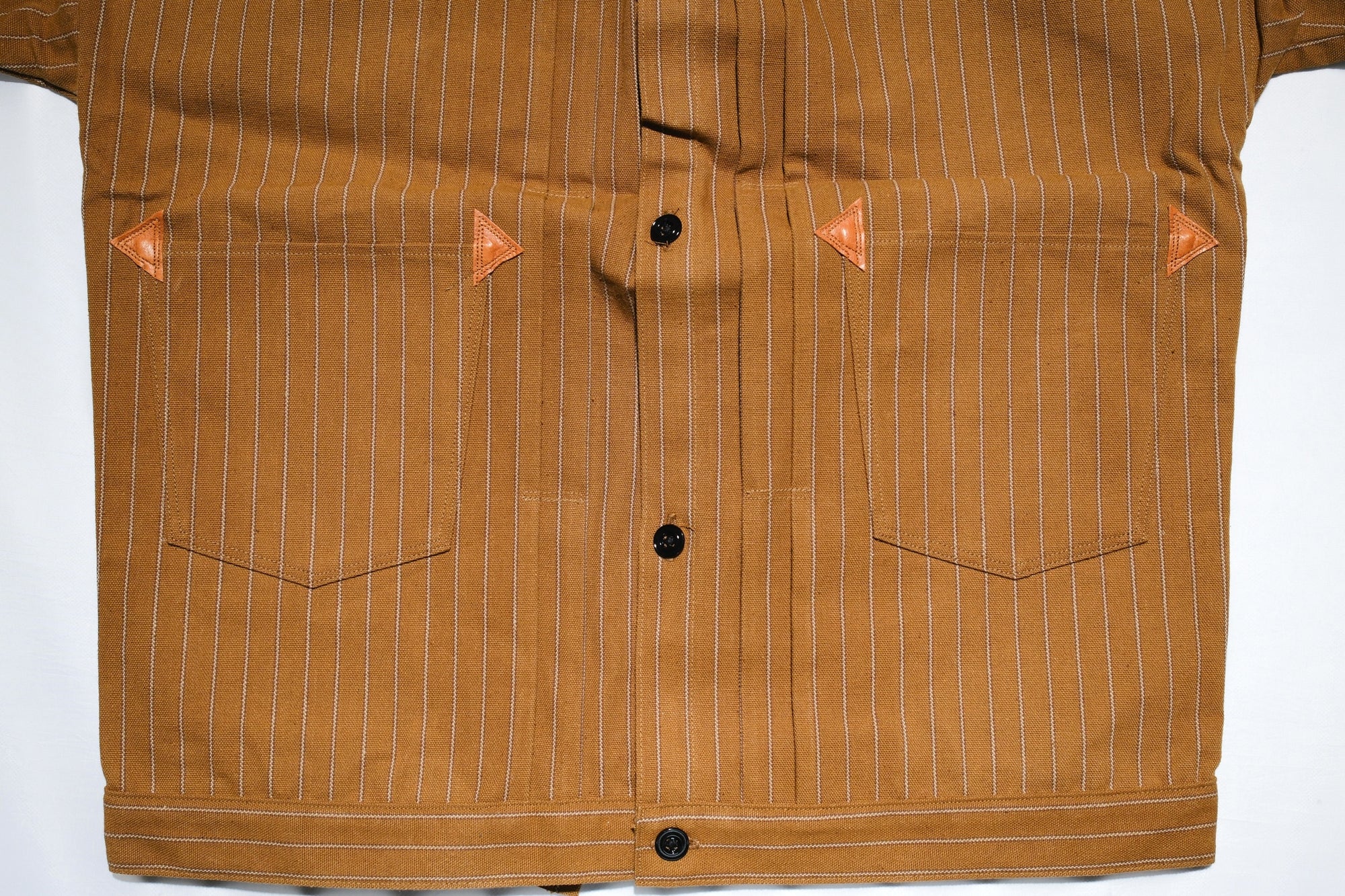 Warehouse Co. 11oz "Greenebaum" Leather Bound Selvage Duck Canvas Blouse