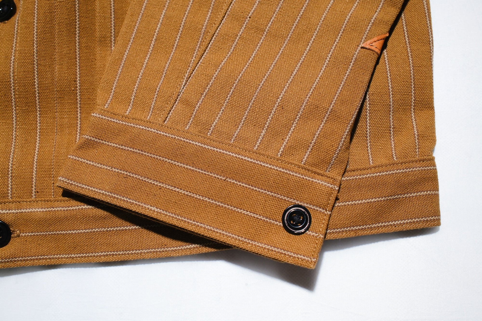 Warehouse Co. 11oz "Greenebaum" Leather Bound Selvage Duck Canvas Blouse