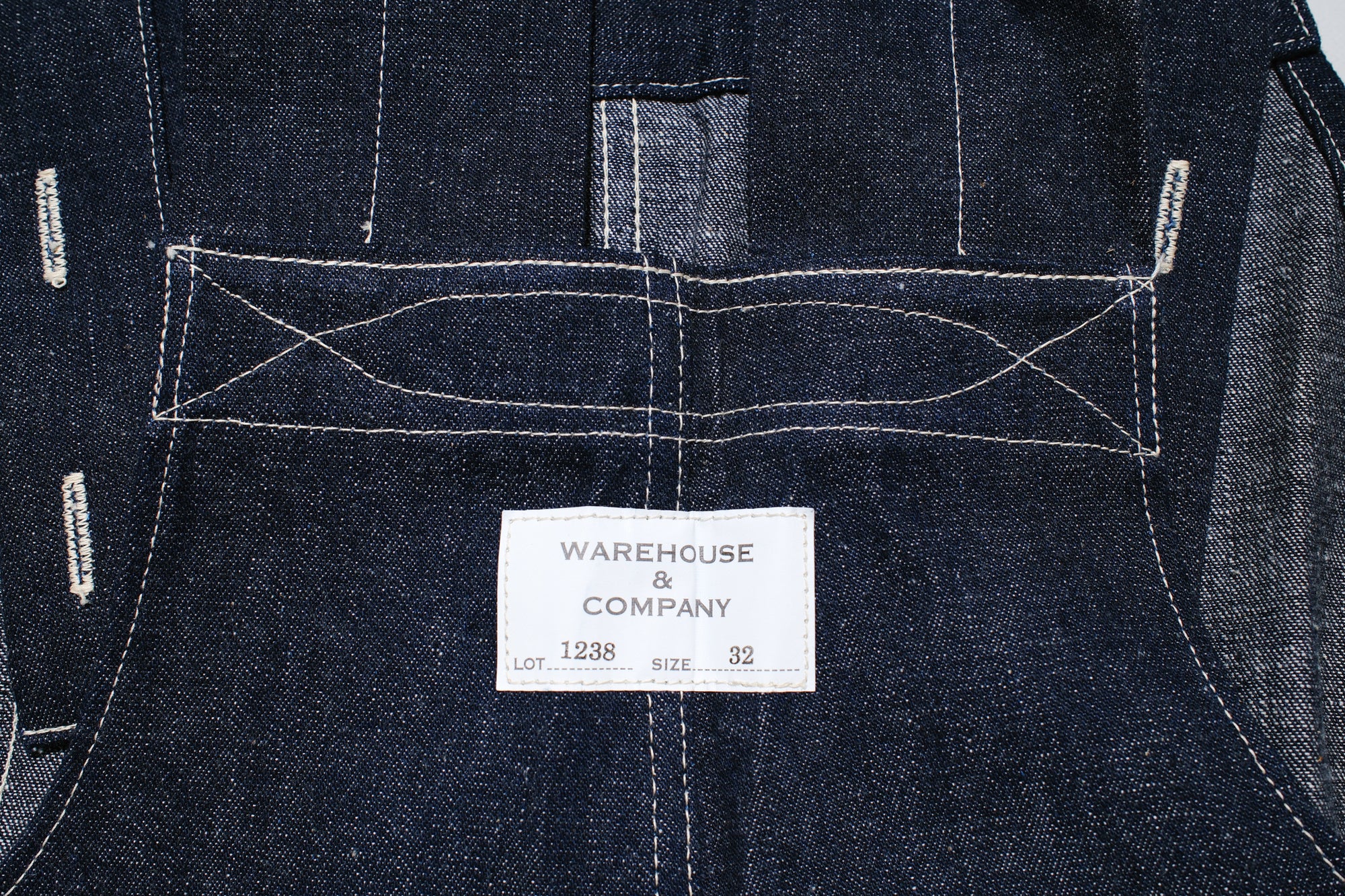 Warehouse Co. Late 30s 12.5oz Indigo Dyed Denim Overalls