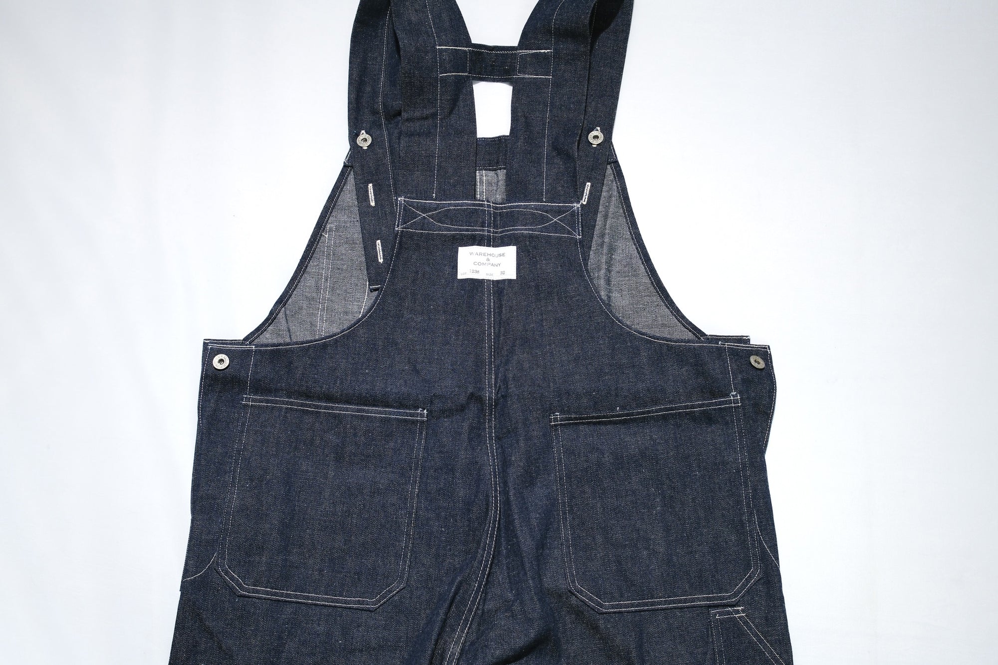 Warehouse Co. Late 30s 12.5oz Indigo Dyed Denim Overalls