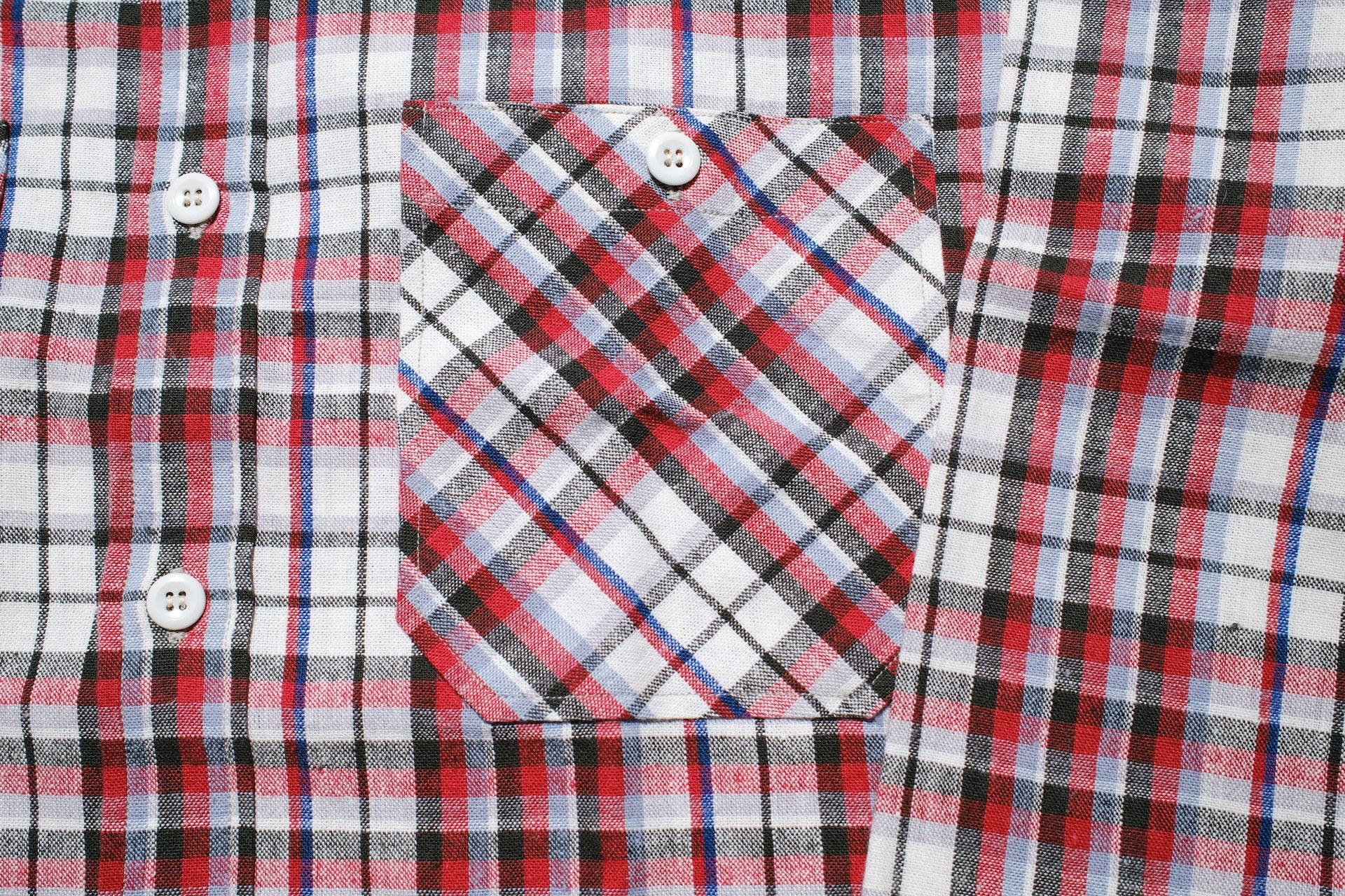 Warehouse 8oz Selvage Cotton/Linen Selvage Plaid L/S Work Shirt (Pinky Red)