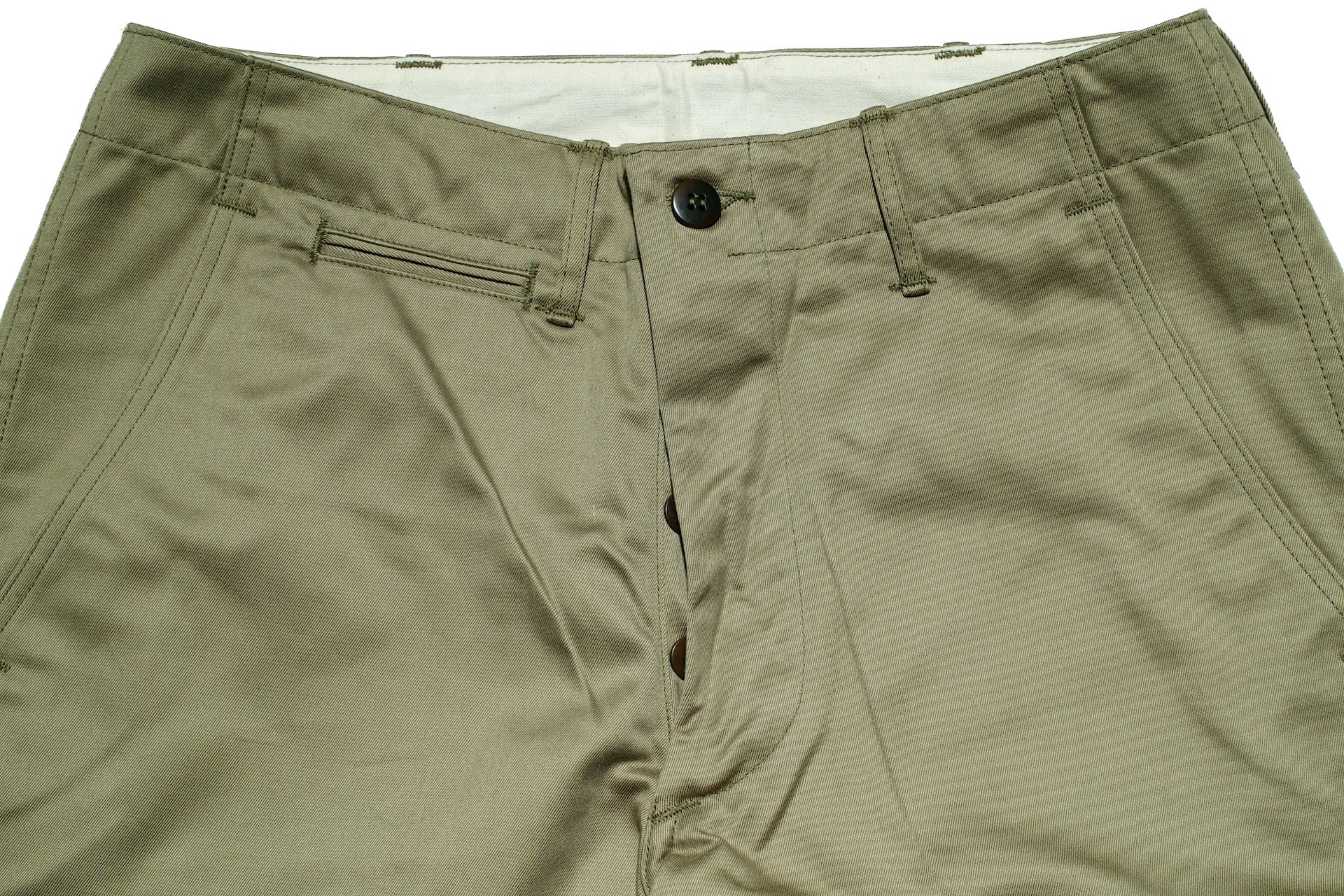Warehouse Co. 12oz Selvage Weapon Twill West Point Chinos (Vintage Olive)