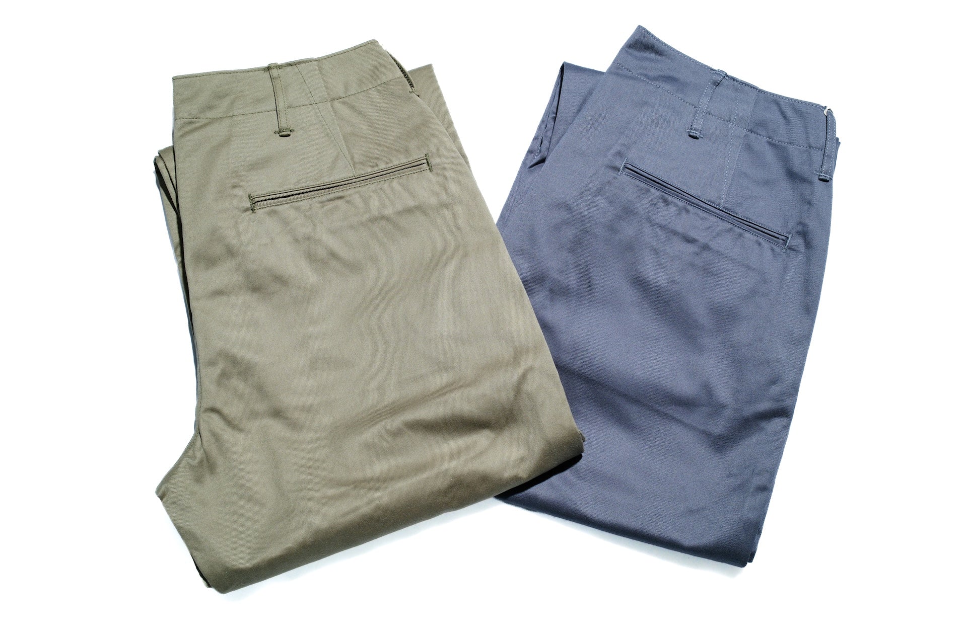 Warehouse Co. 12oz Selvage Weapon Twill West Point Chinos (Blueish Grey)