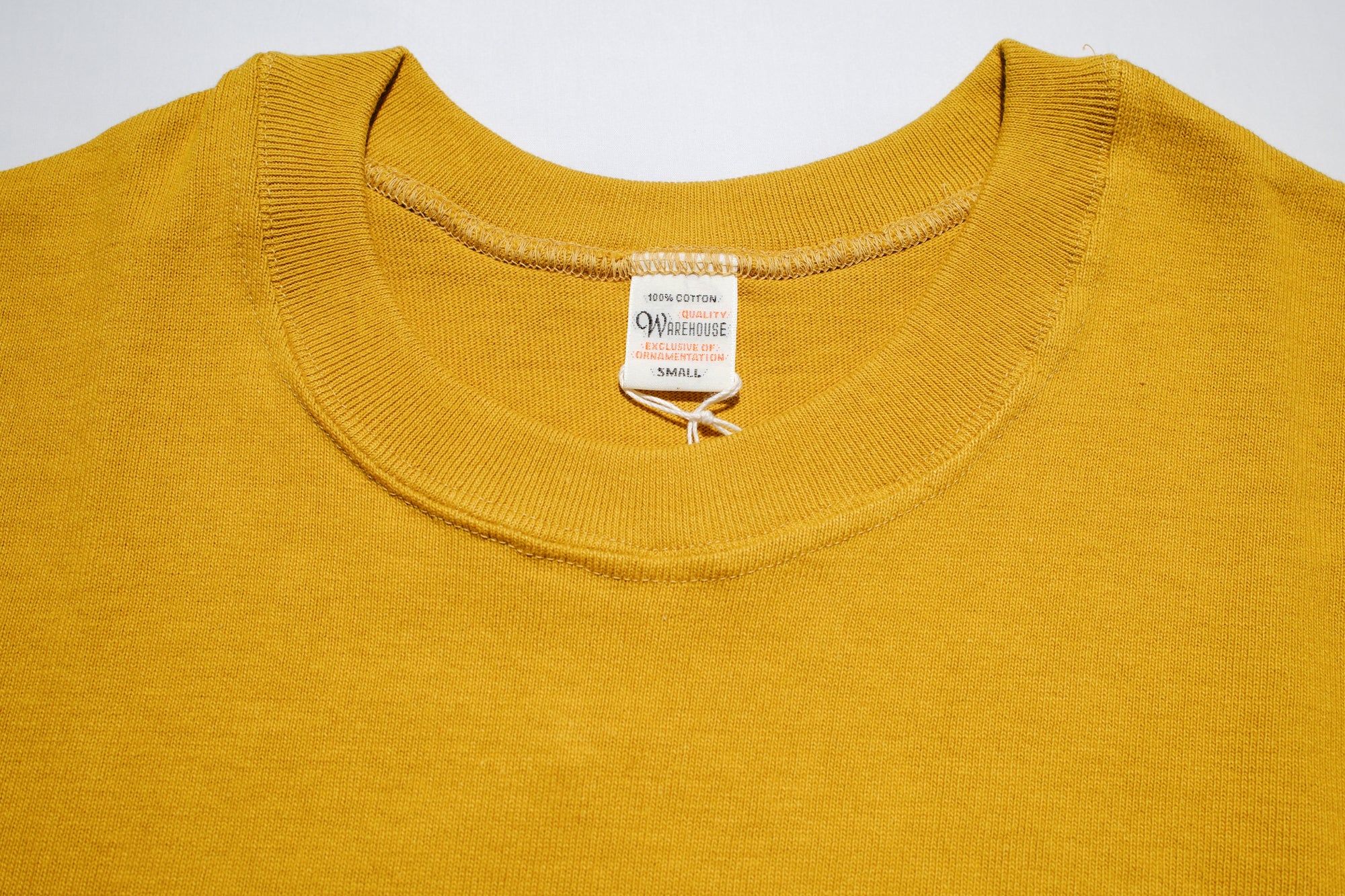 Warehouse Co. 10oz Cotton Knit L/S Plain Sweater (Yellow)