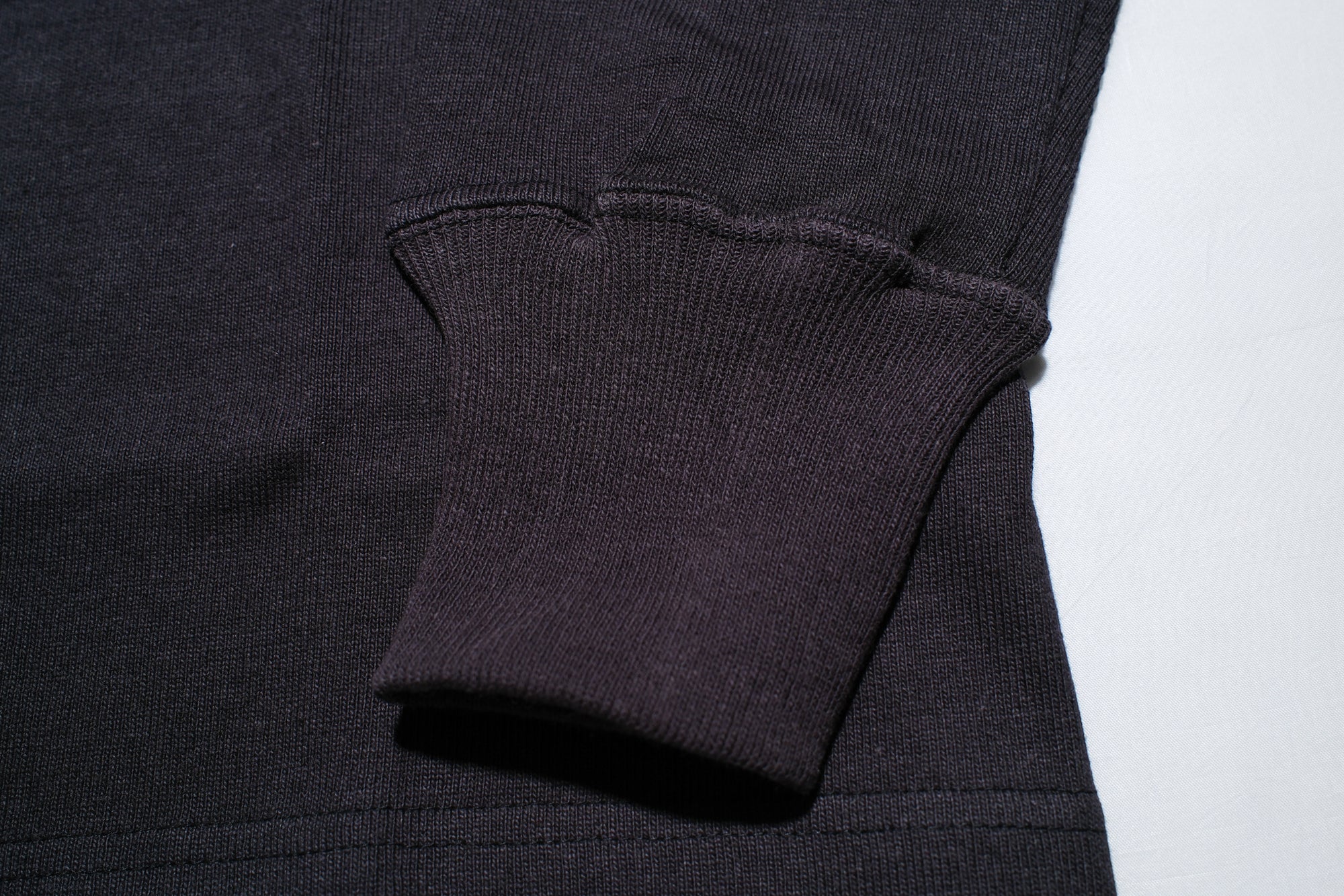 Warehouse Co. 10oz Cotton Knit L/S Plain Sweater (Black)