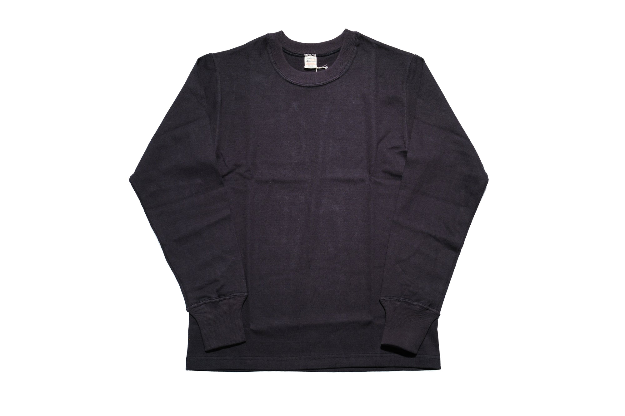 Warehouse Co. 10oz Cotton Knit L/S Plain Sweater (Black)