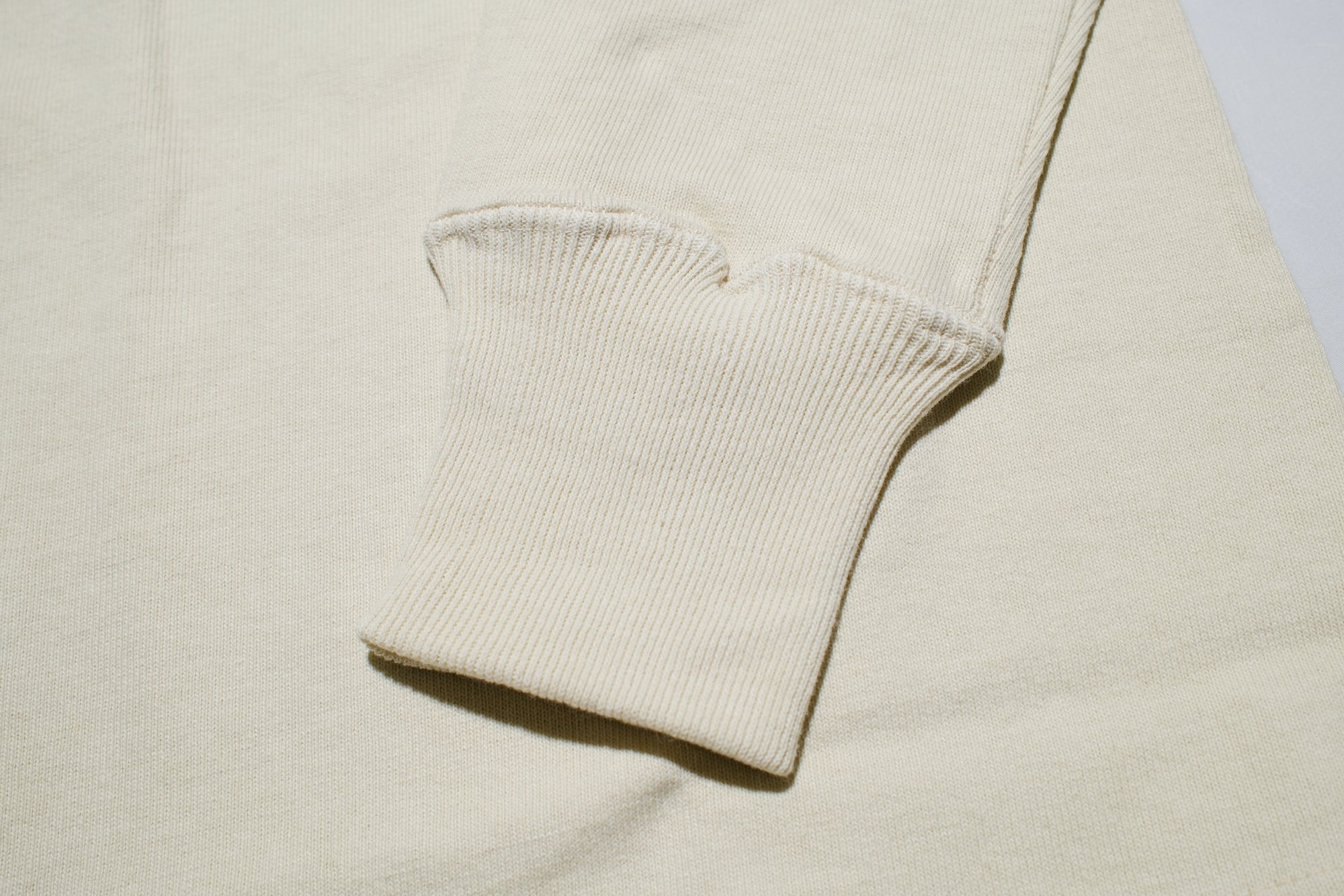 Warehouse Co. 10oz Cotton Knit L/S Plain Sweater (Cream)