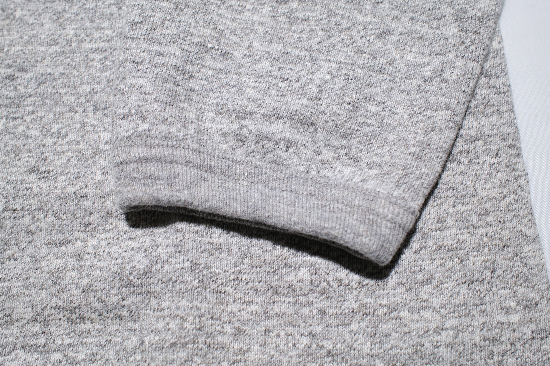 Dubble Works Heavyweight “STAND WHEELER” Loopwheeled L/S Tee (Heather Grey)