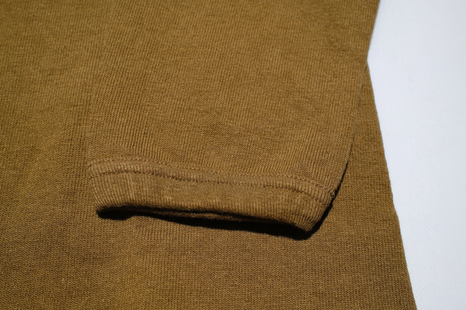 Dubble Works Heavyweight “STAND WHEELER” Loopwheeled L/S Tee (Khaki)